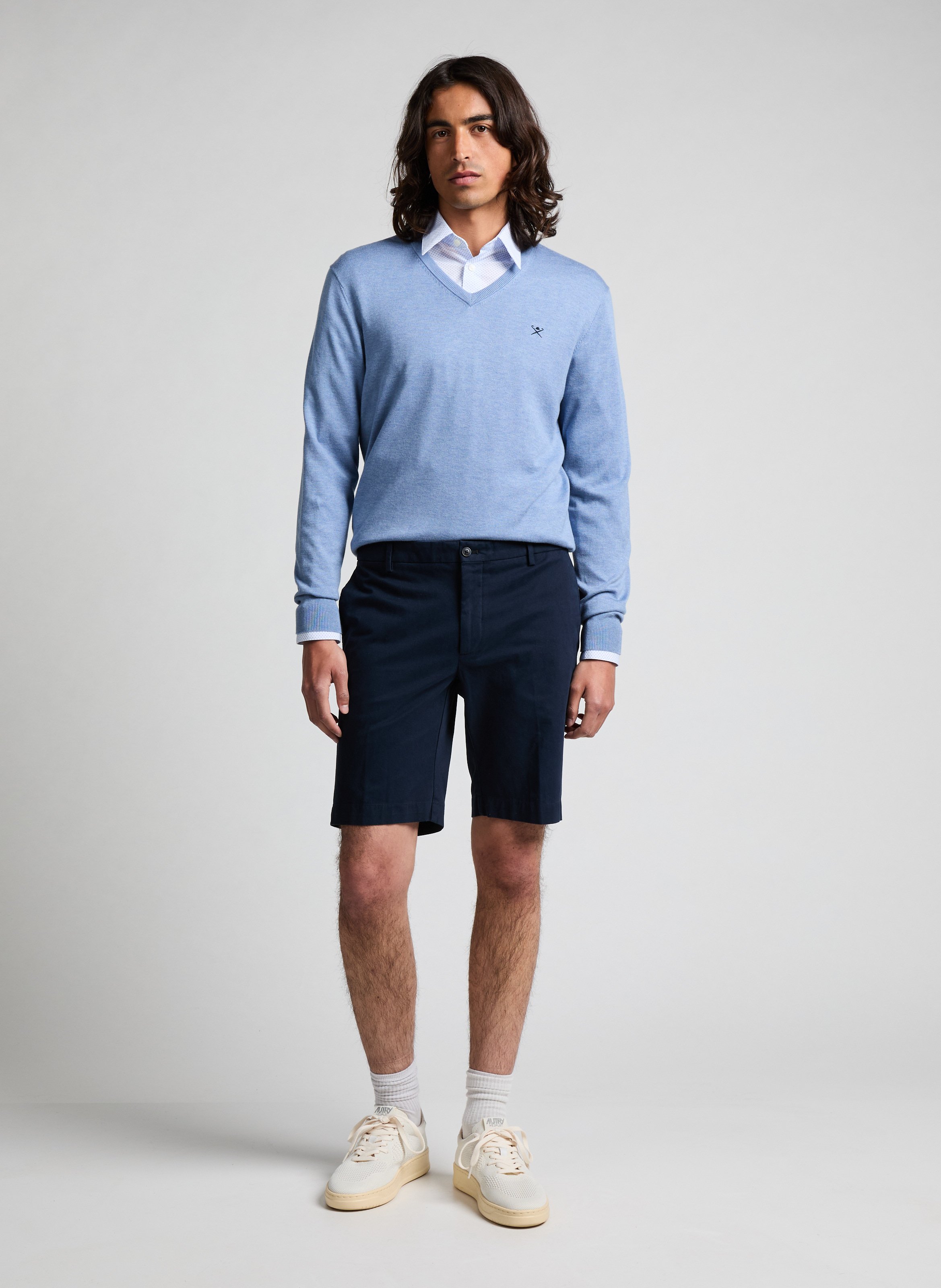 Short en coton  HACKETT Bleu