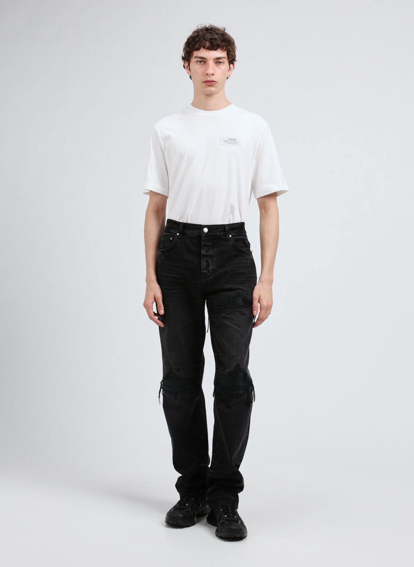 Jean droit destroy AMIRI Noir