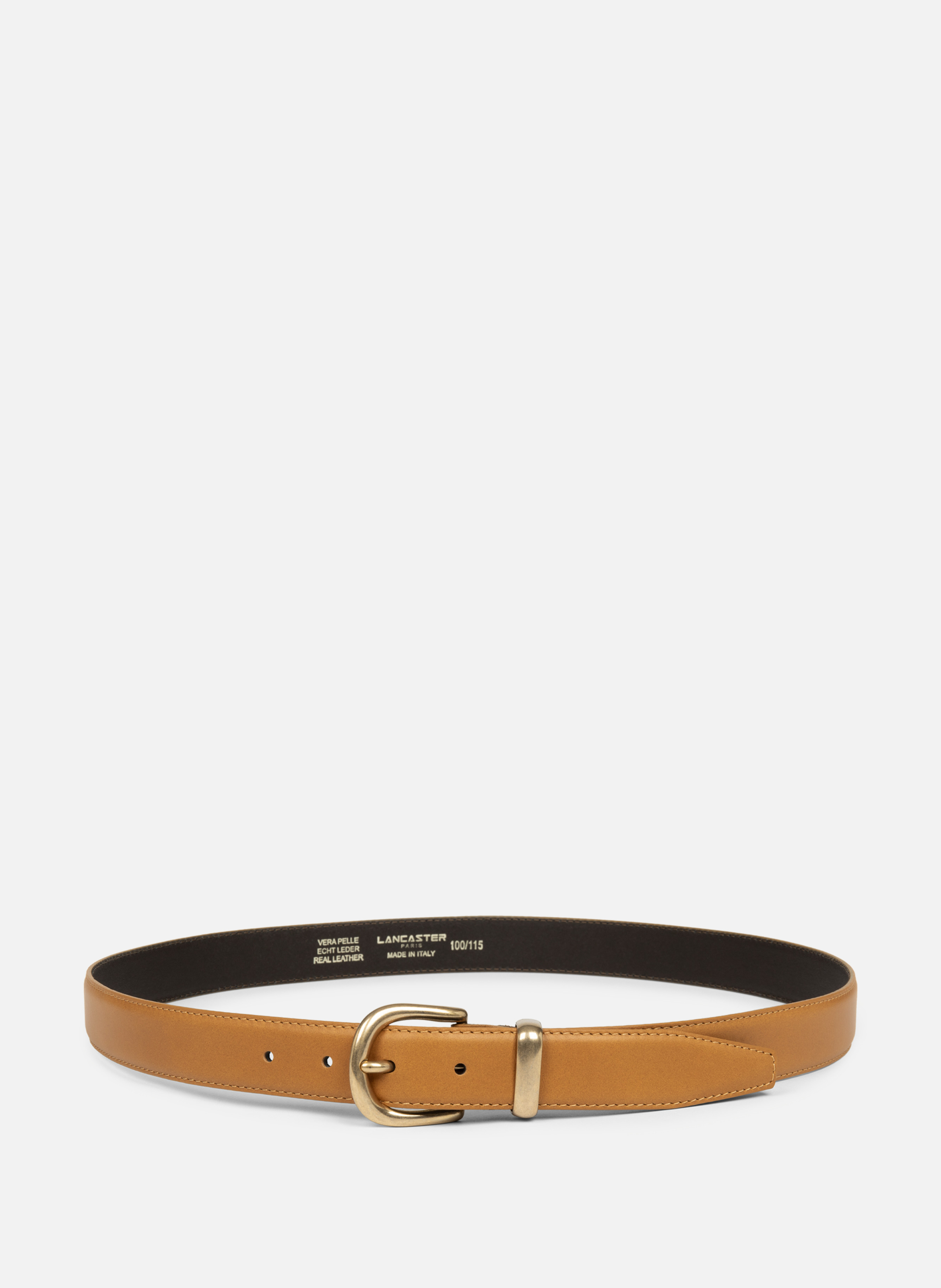 LANCASTER Ceinture - ceinture cuir lisse femme Marron