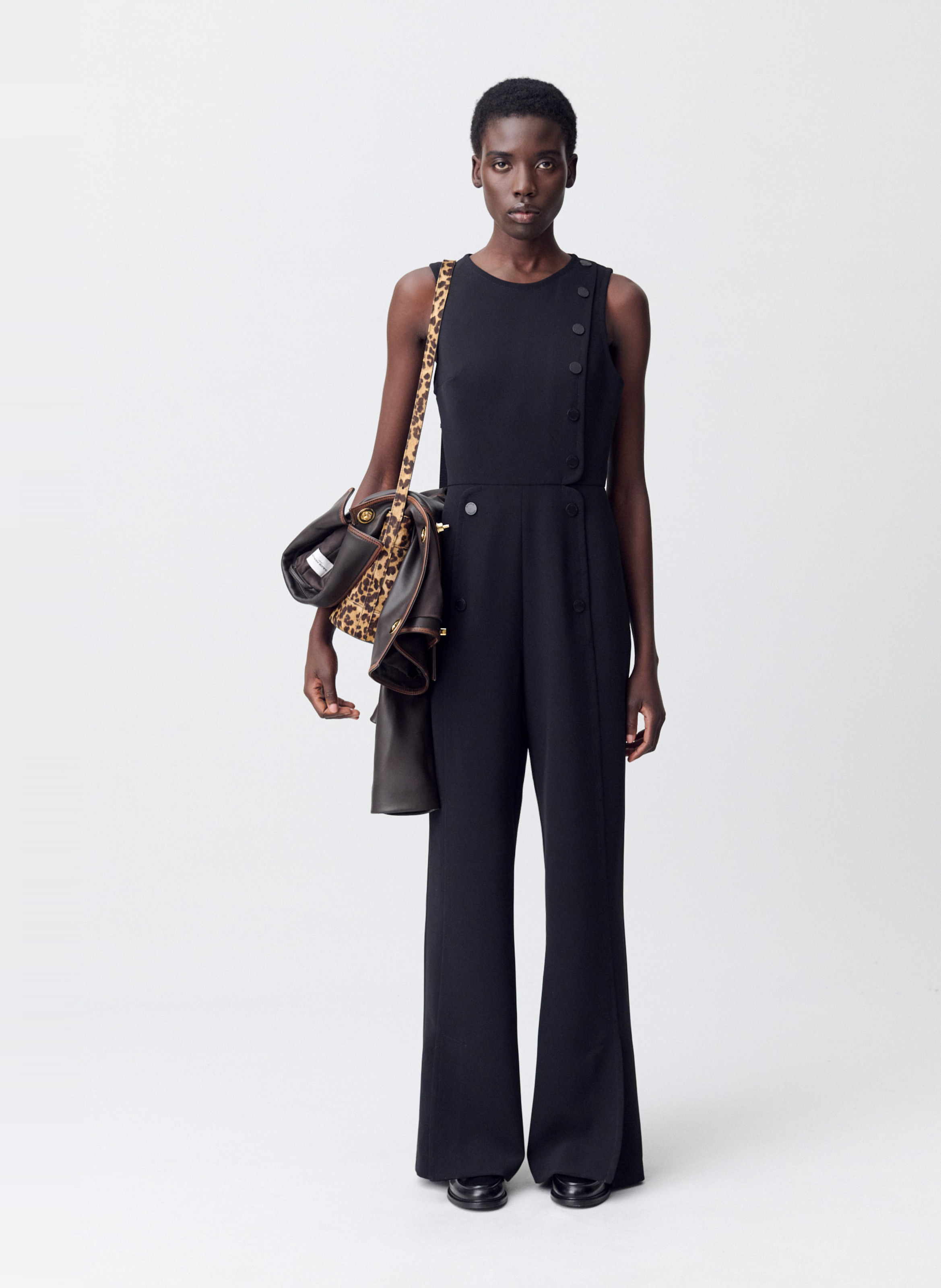 Combinaison évasée col rond jenna CLAUDIE PIERLOT Noir