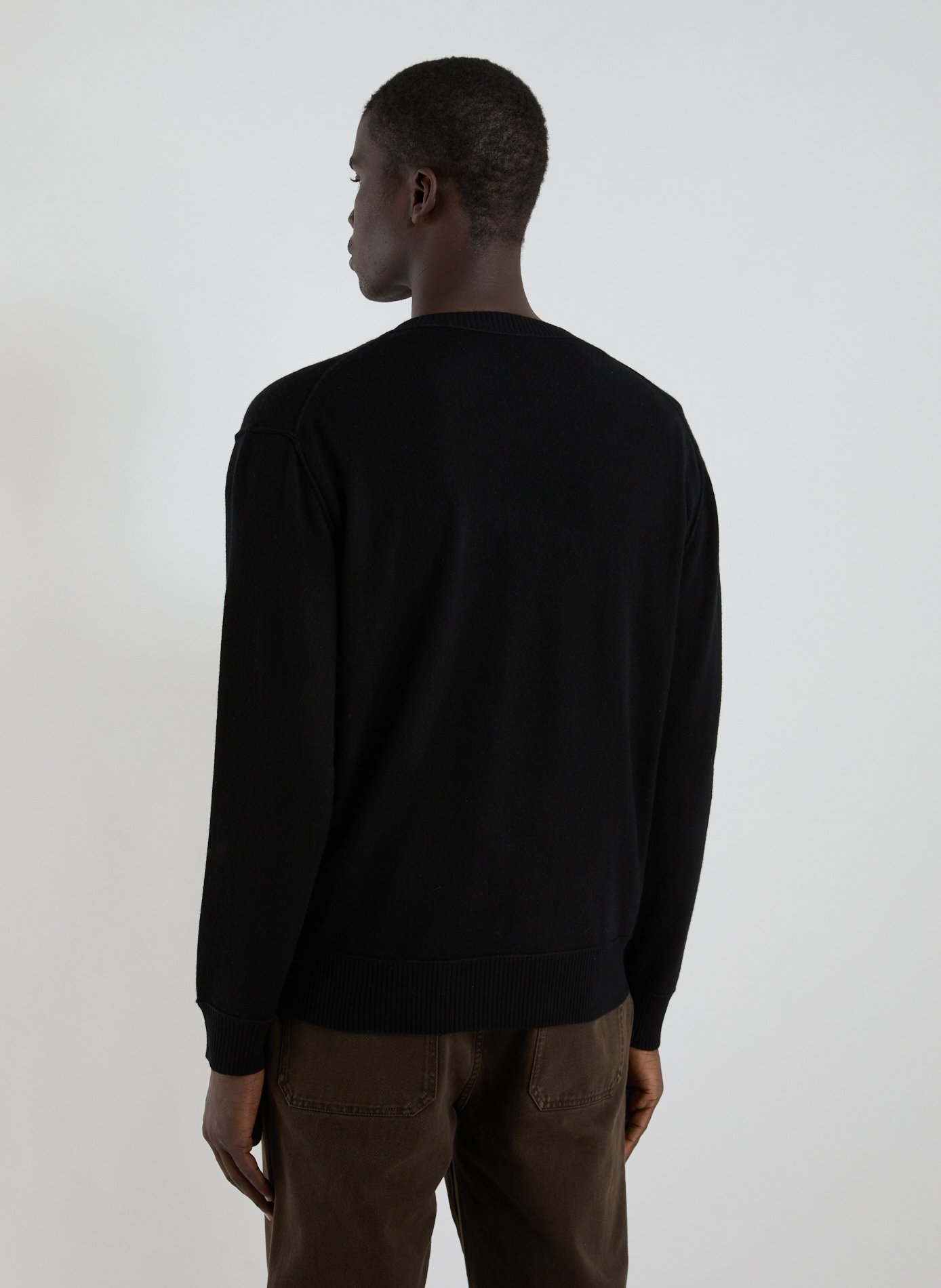 Pull col rond en cachemire CLOSED Noir