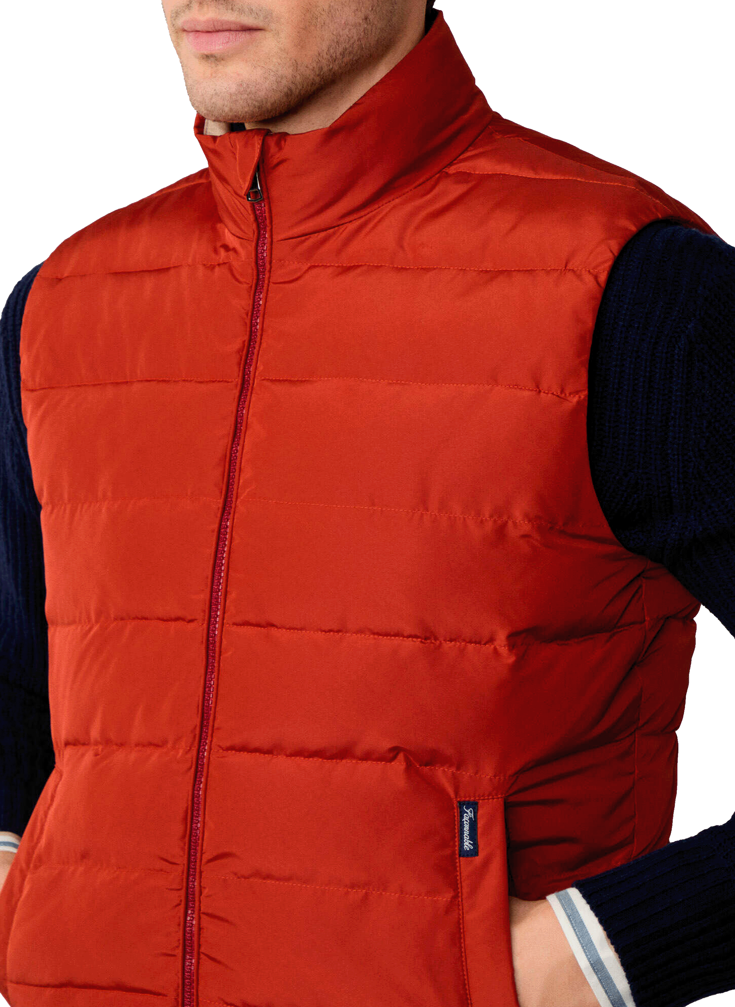 Blouson matelassé sans manches FACONNABLE Marron