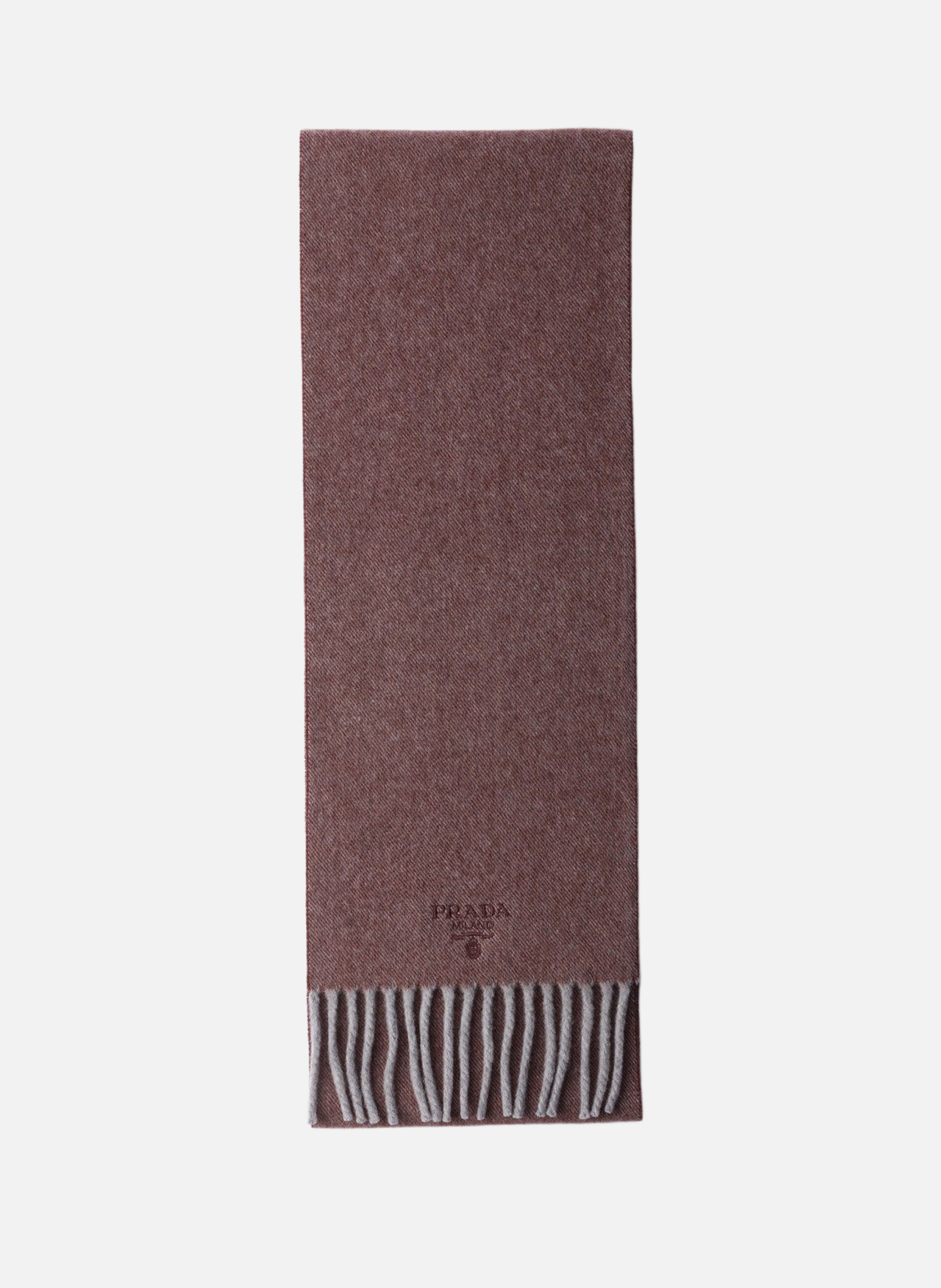 Écharpe en laine et cachemire PRADA Rouge