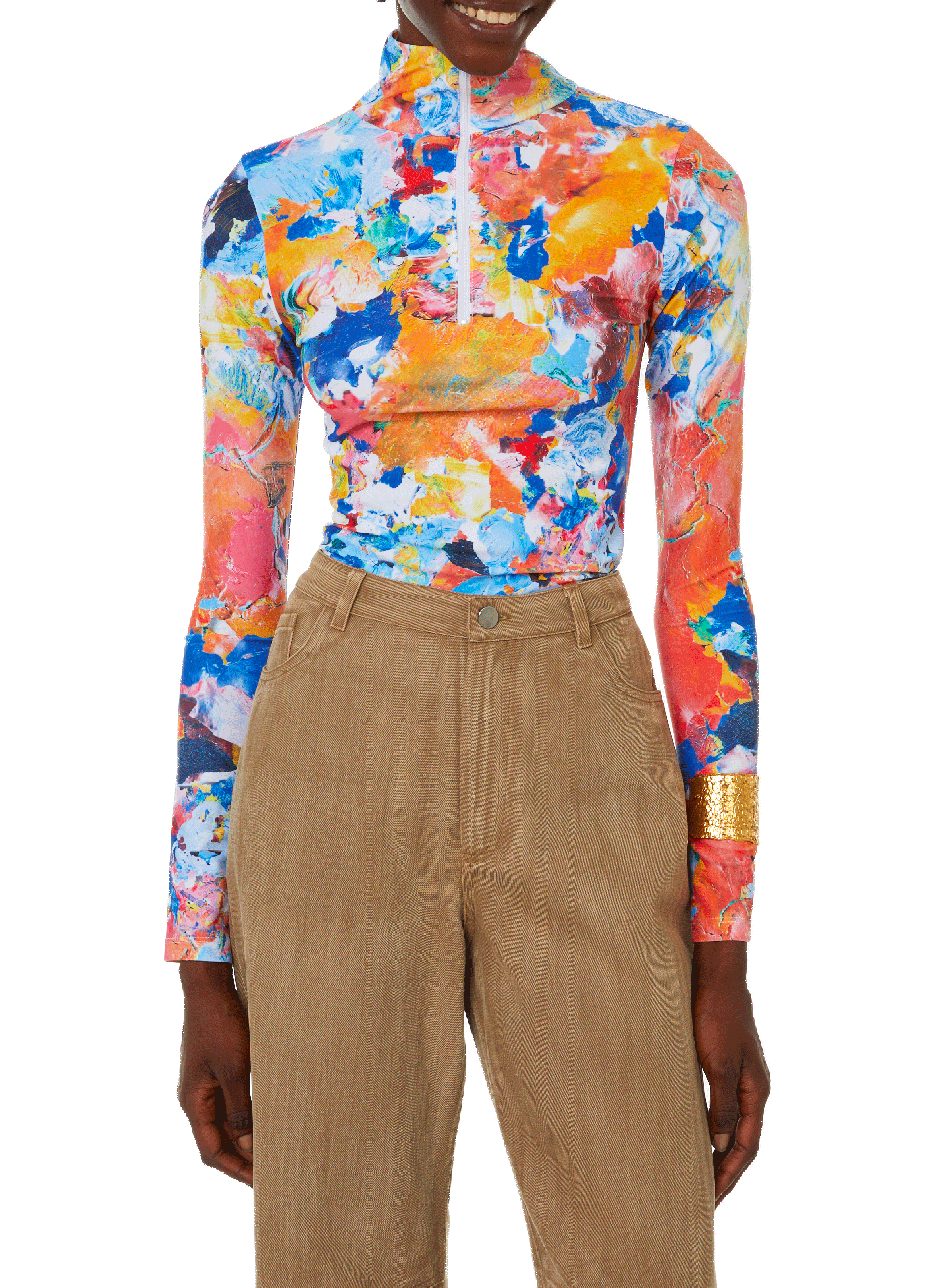 WEINSANTO Top à motif Multicolore