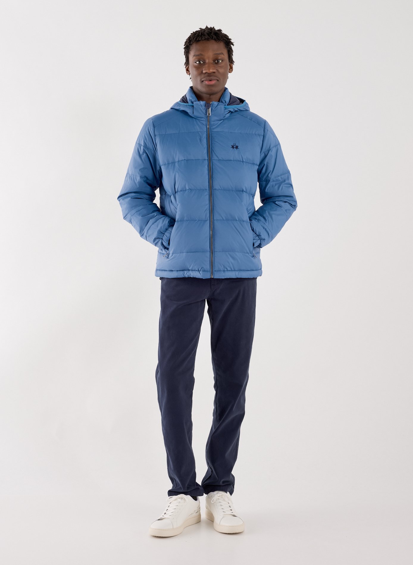 Doudoune manches longues à capuche amovible LA MARTINA Bleu