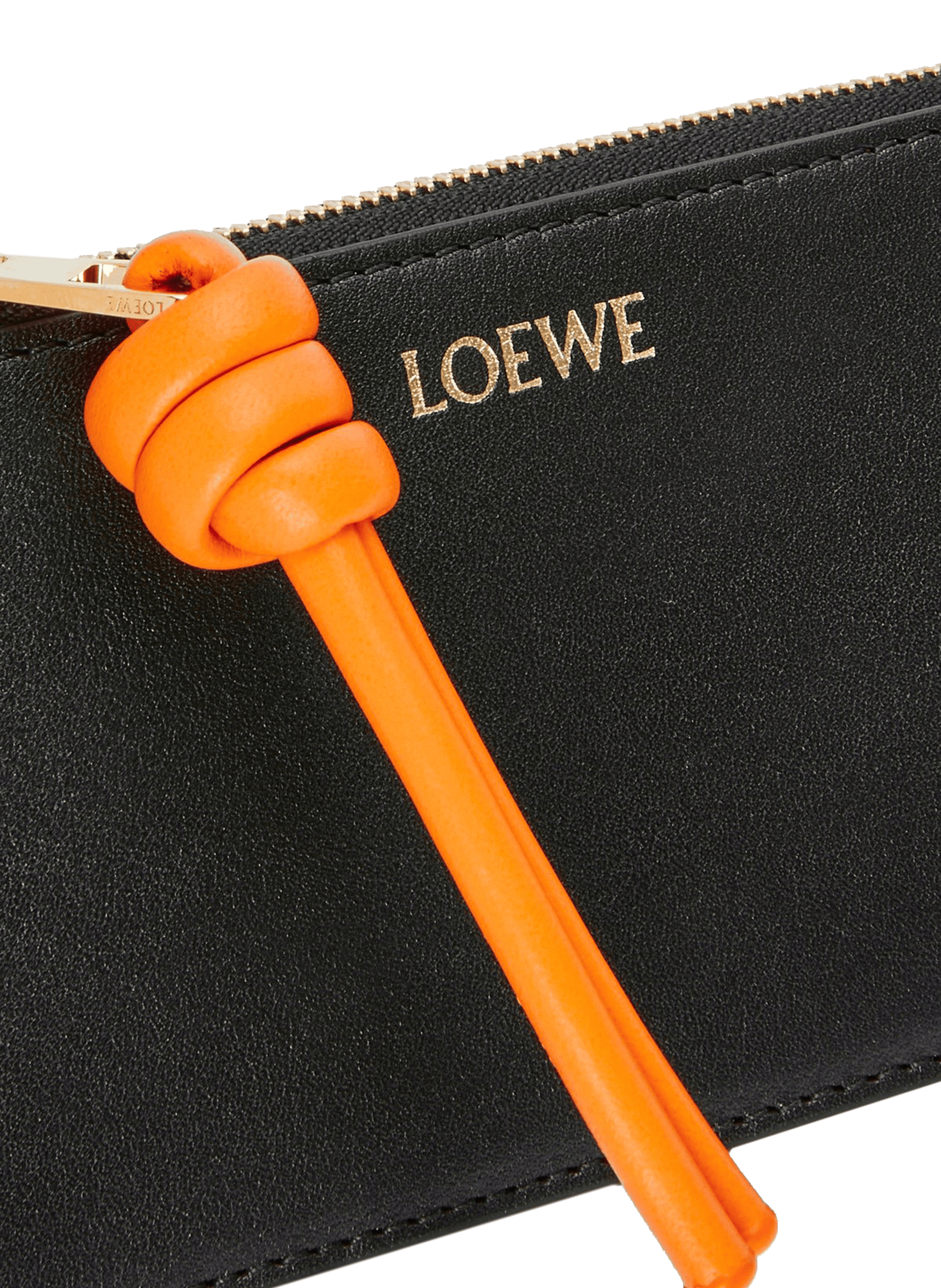 Card holder and coin purse Knot in shiny nappa calf leather. LOEWE Black