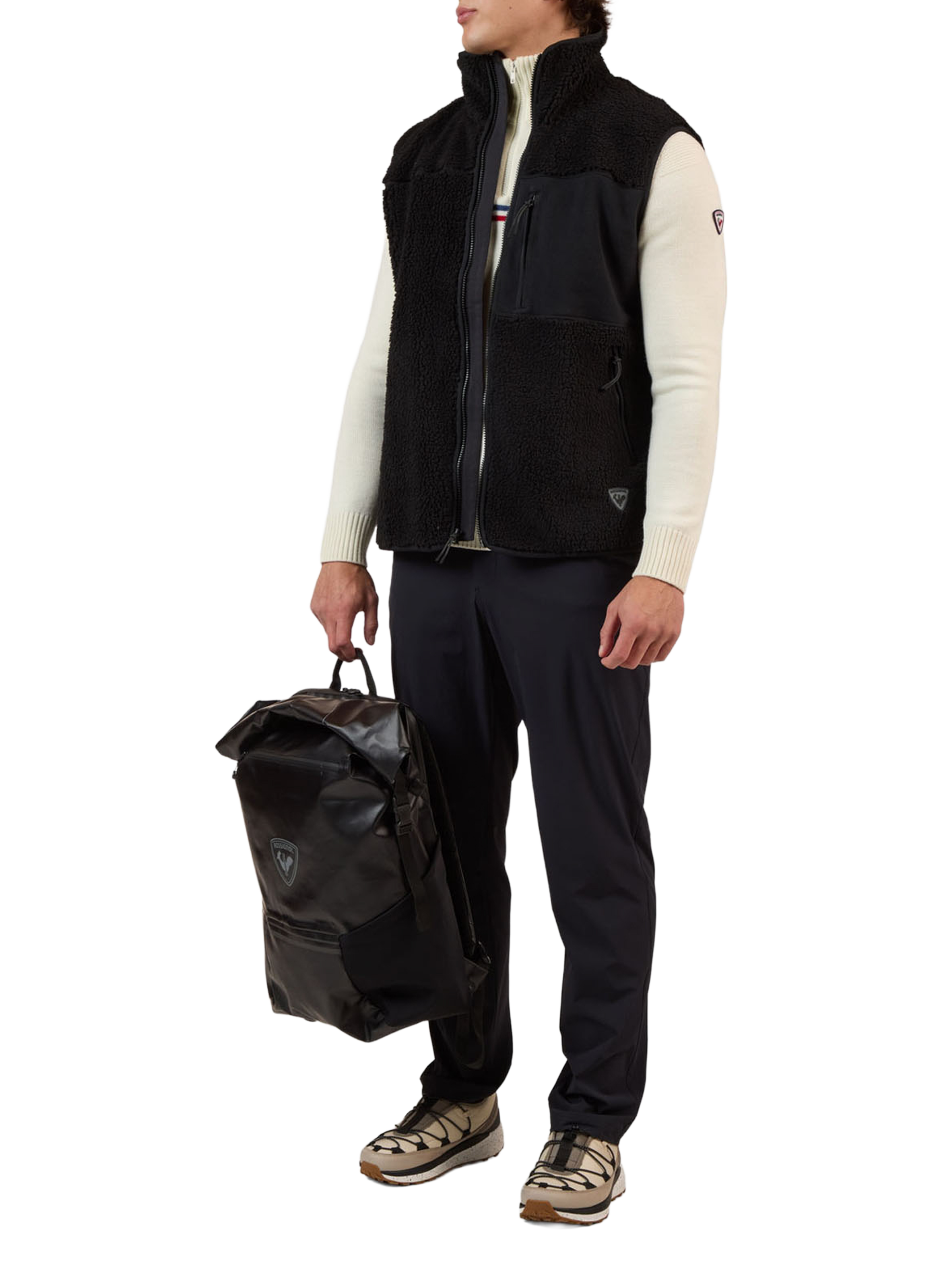 Veste sans manches à col montant ROSSIGNOL Noir