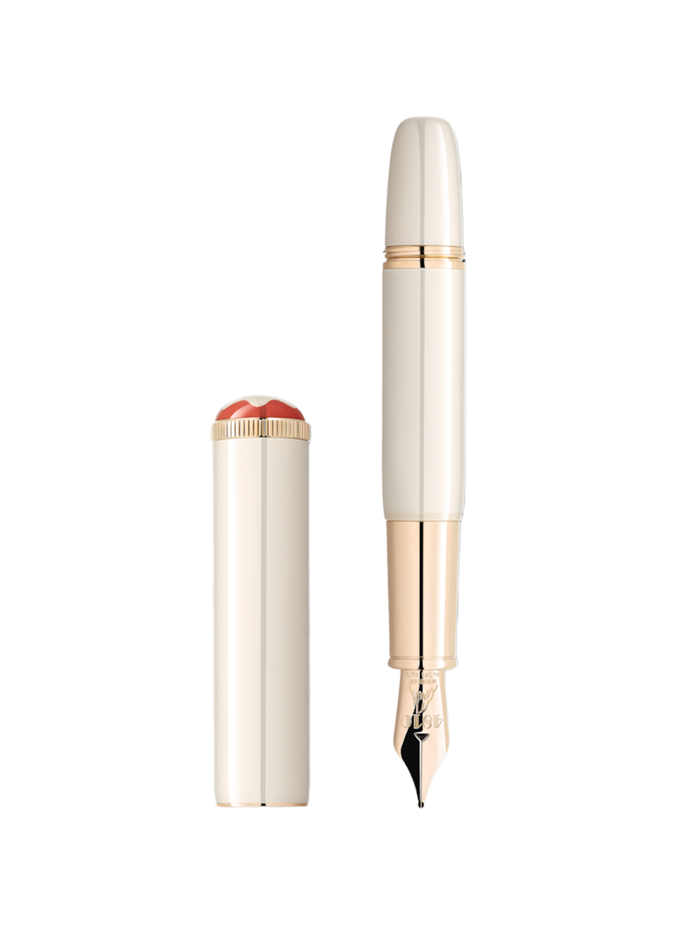 Stylo plume en laque précieuse MONTBLANC Blanc