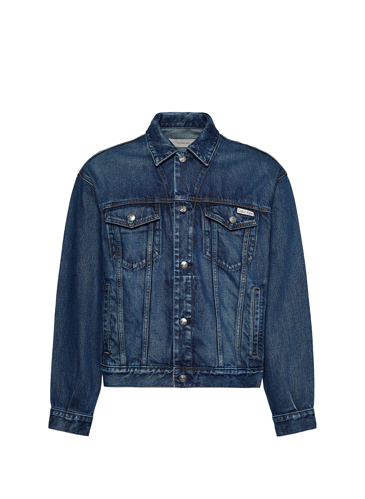 Straight-cut denim jacket CALVIN KLEIN Blue