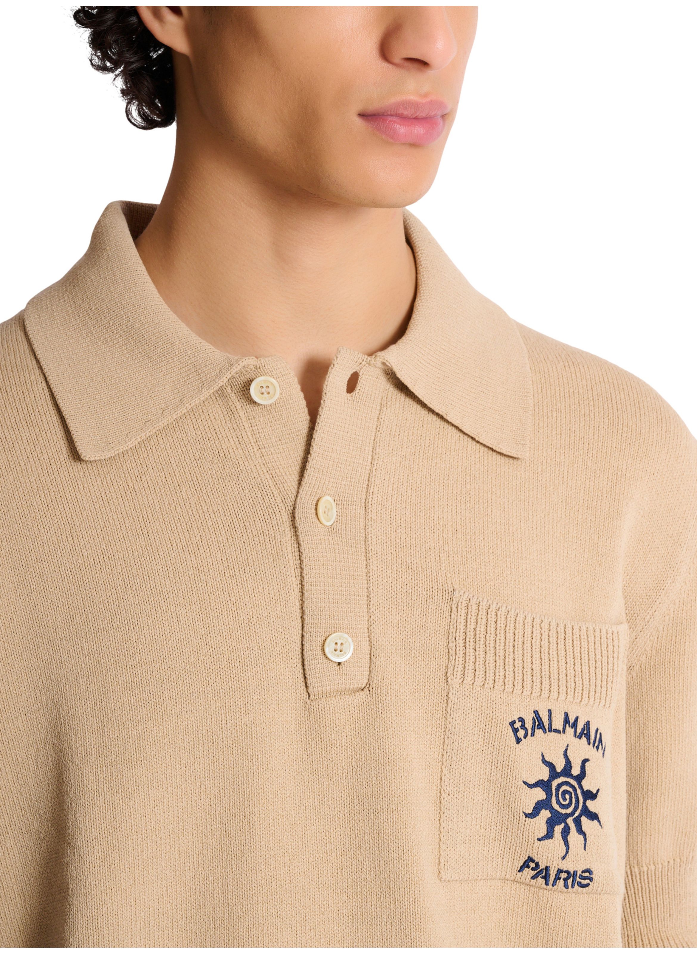 Polo balmain soleil en coton BALMAIN Beige