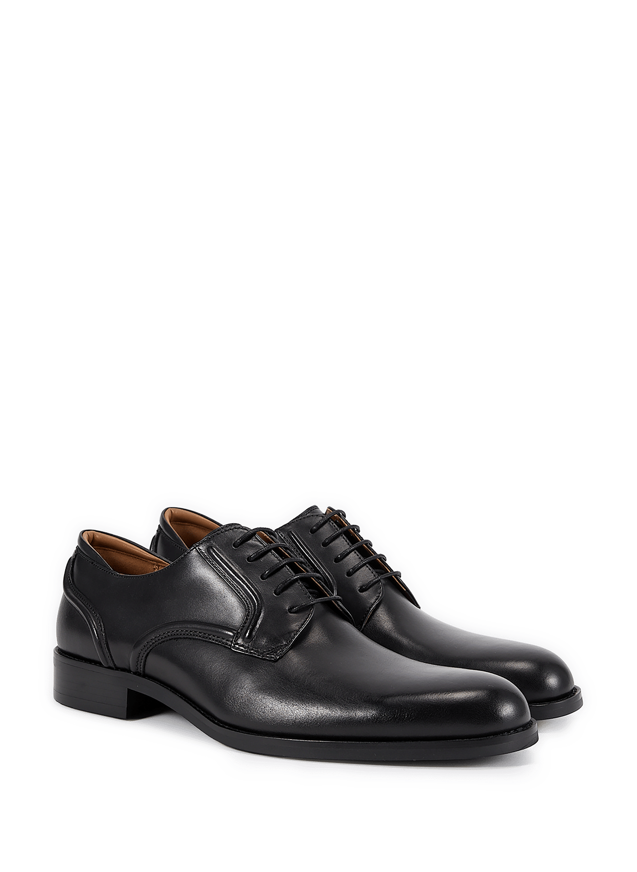 Calfskin leather lace-up loafers CLARKS Black