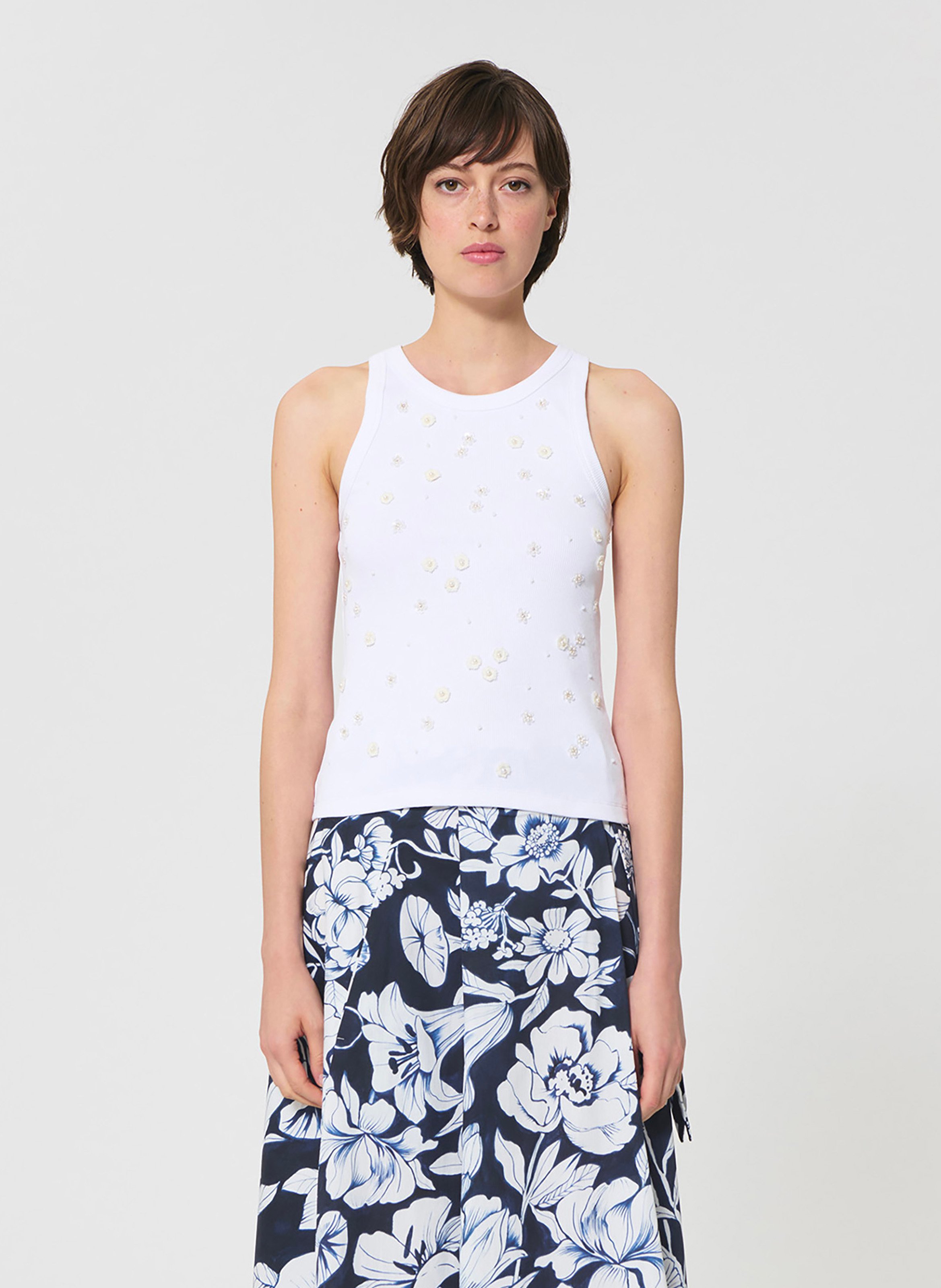 T-shirt tash TARA JARMON Blanc