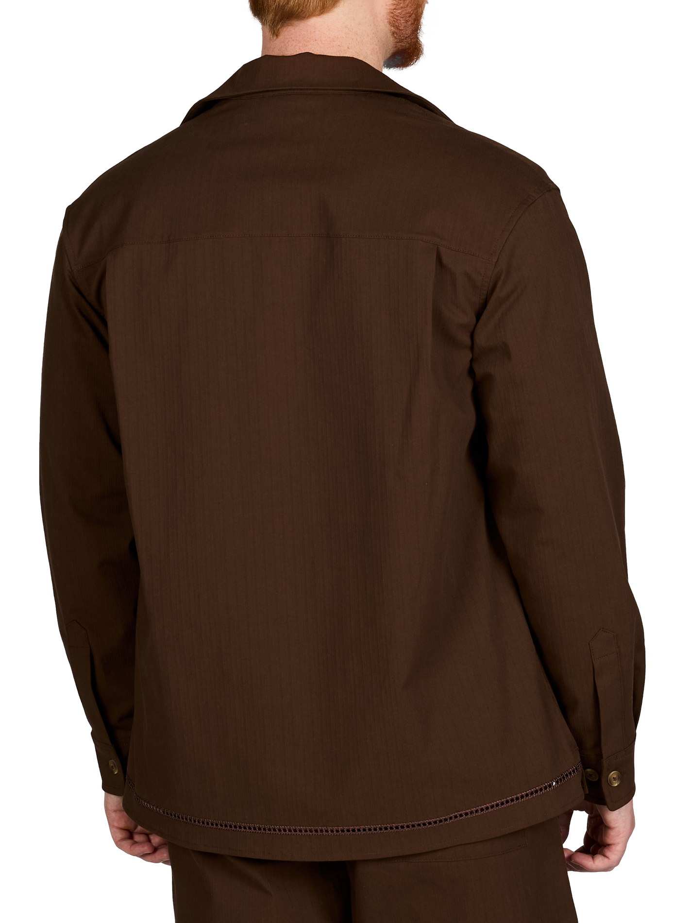 Shirt with logo embroidery in blended cotton DROLE DE MONSIEUR Brown