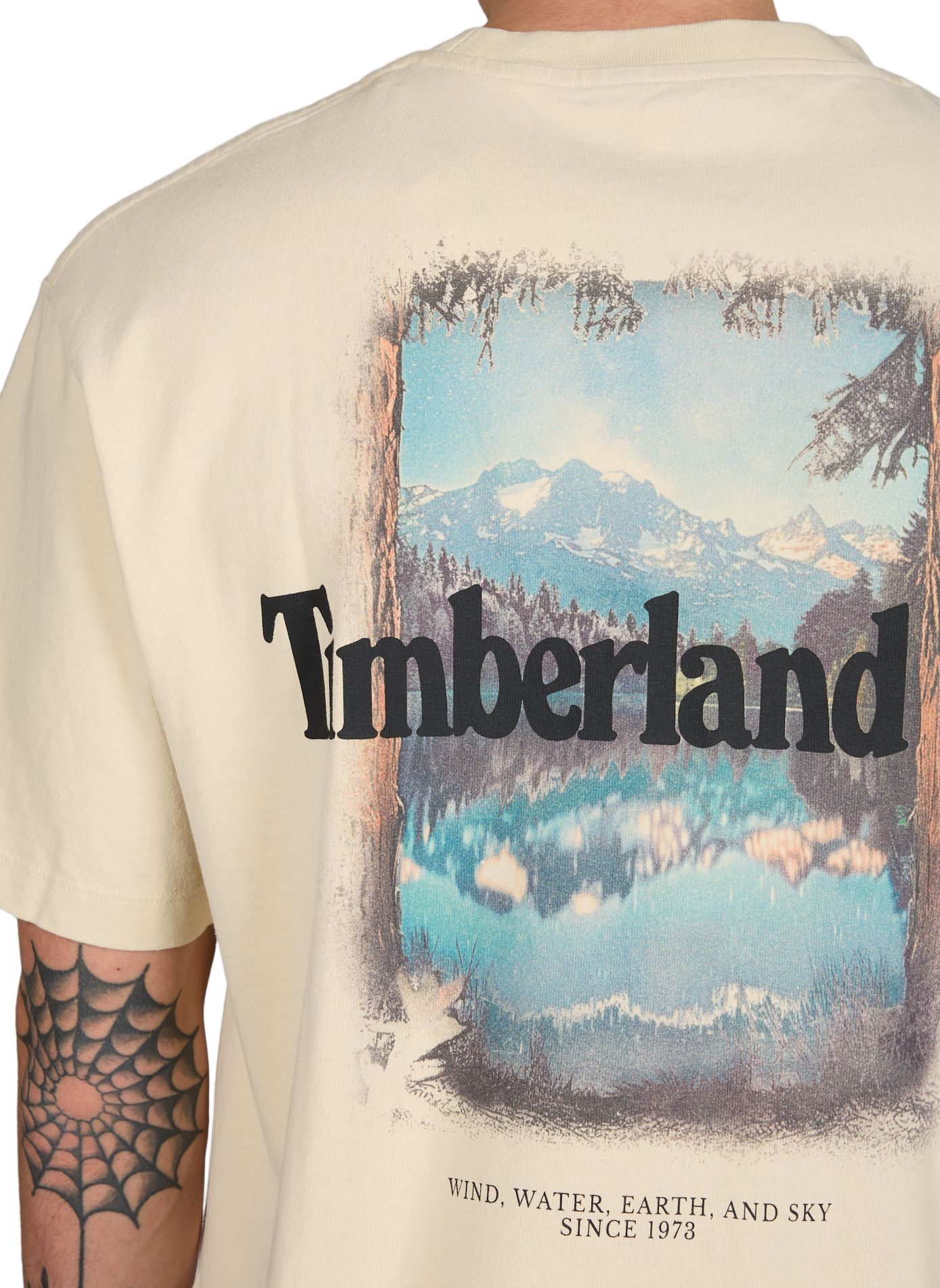 Printed cotton T-shirt TIMBERLAND Beige