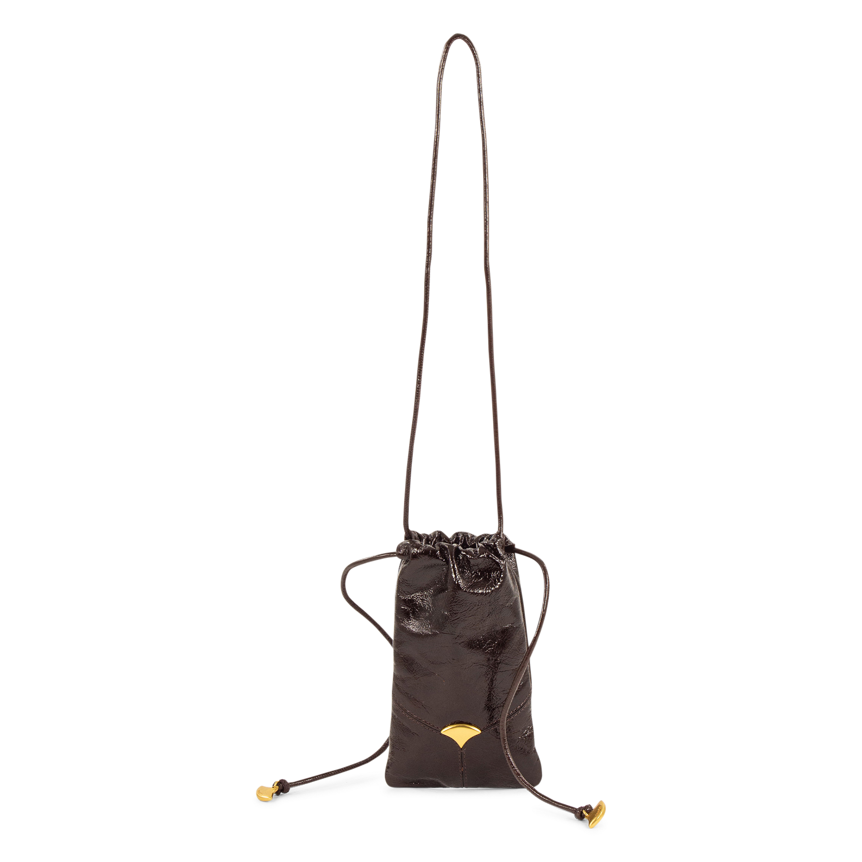 Pochette de téléphone en cuir divio phone p SESSUN Marron