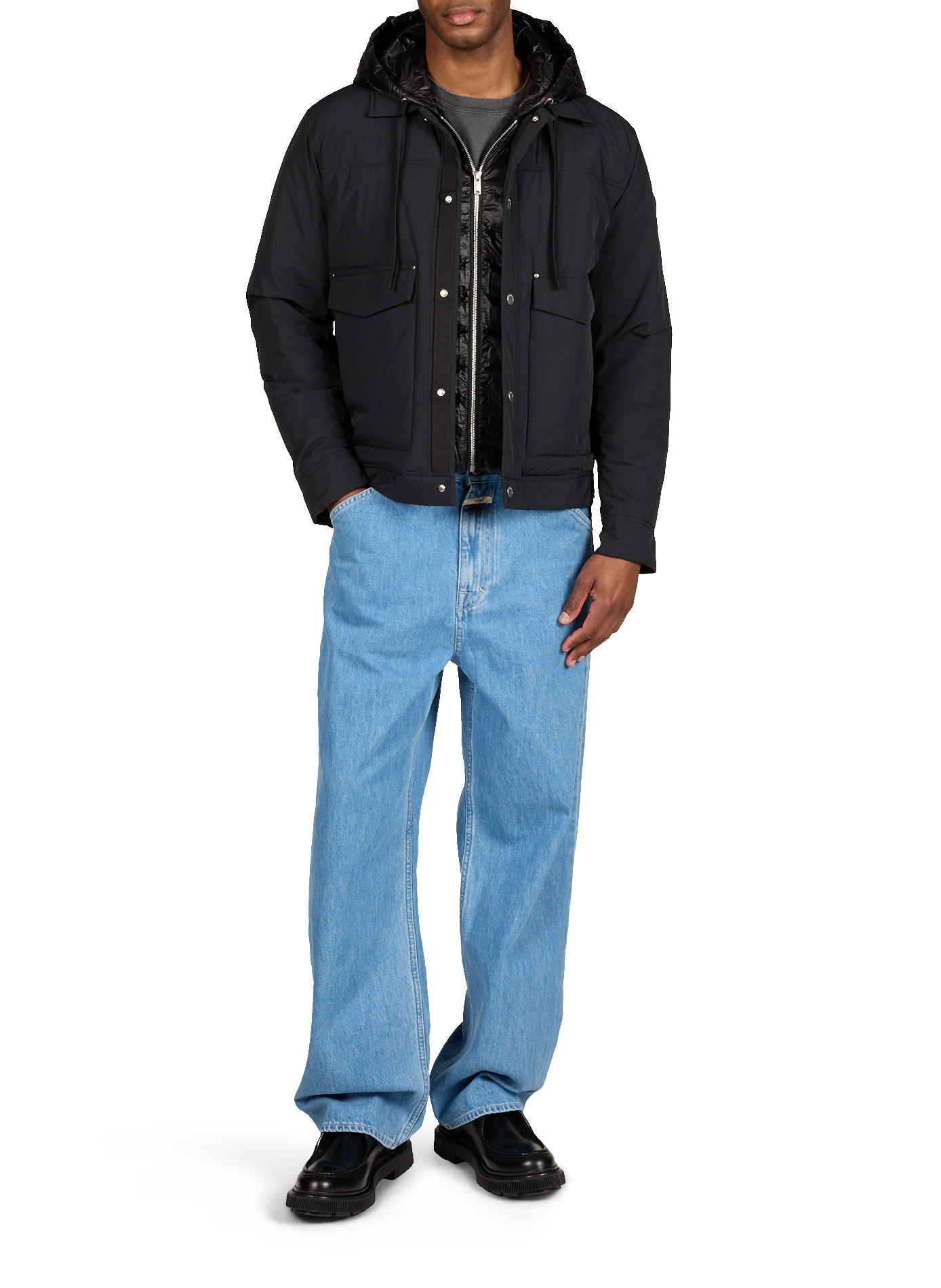 Manteau camionneur Brixton en duvet léger MOOSE KNUCKLES Noir