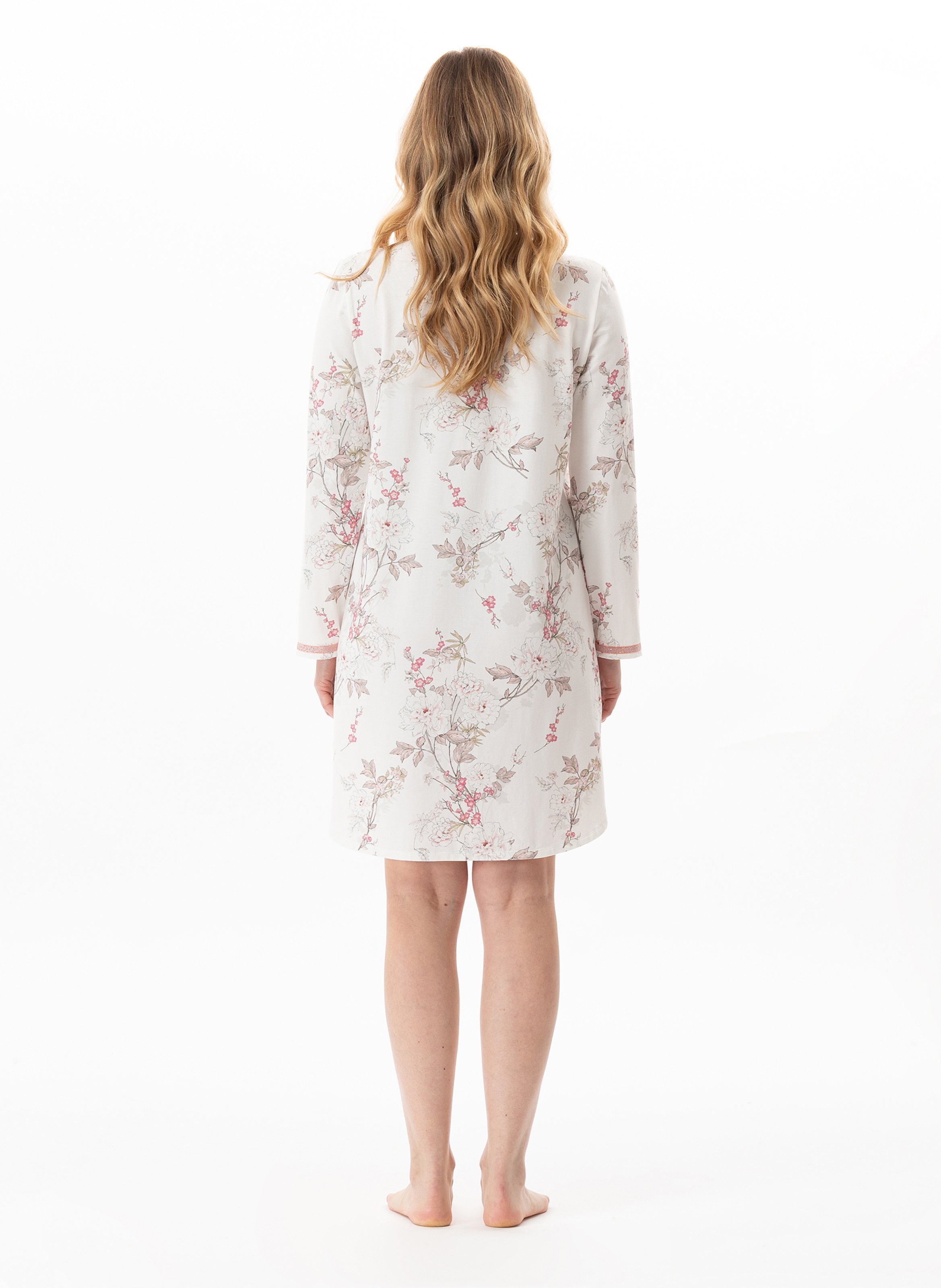 Chemise de nuit en coton modal kelly 101 LE CHAT Multicolore
