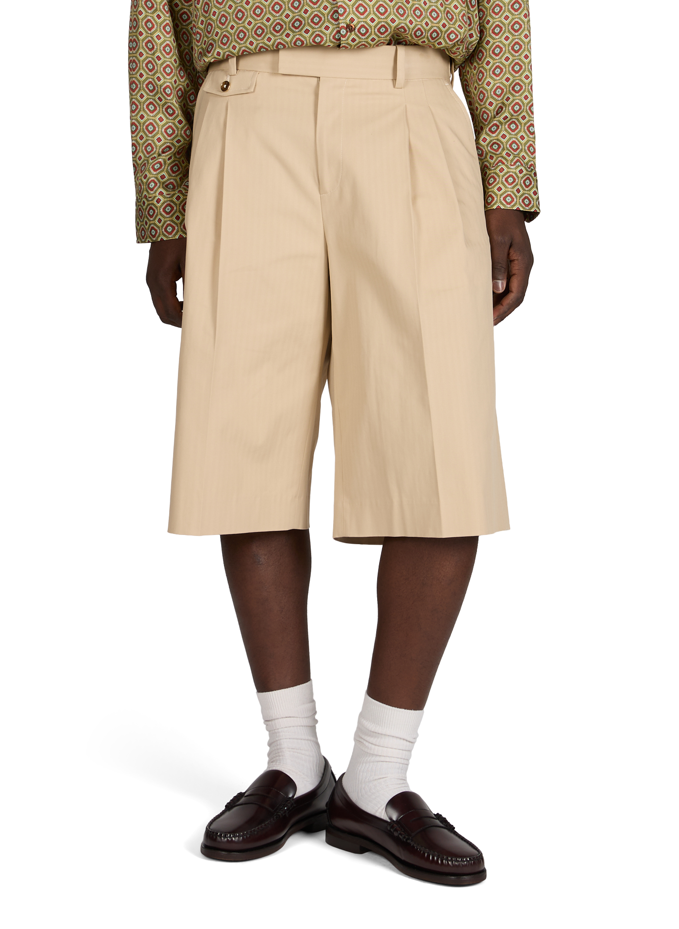 Corto lungo in misto cotone DROLE DE MONSIEUR Beige