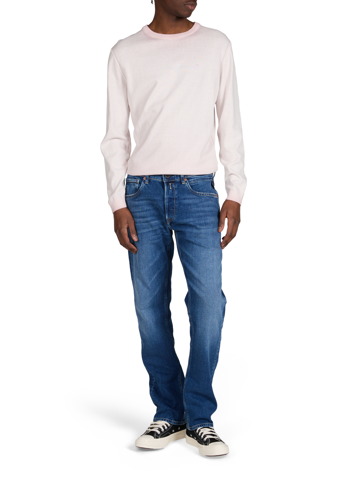 Jean droit en coton mélangé REPLAY Bleu