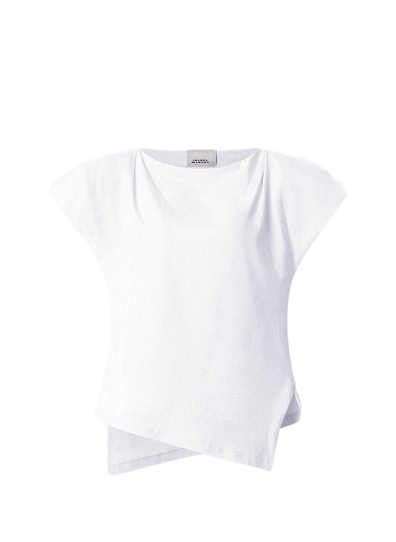 Asymmetric organic cotton Sebani T-shirt ISABEL MARANT White