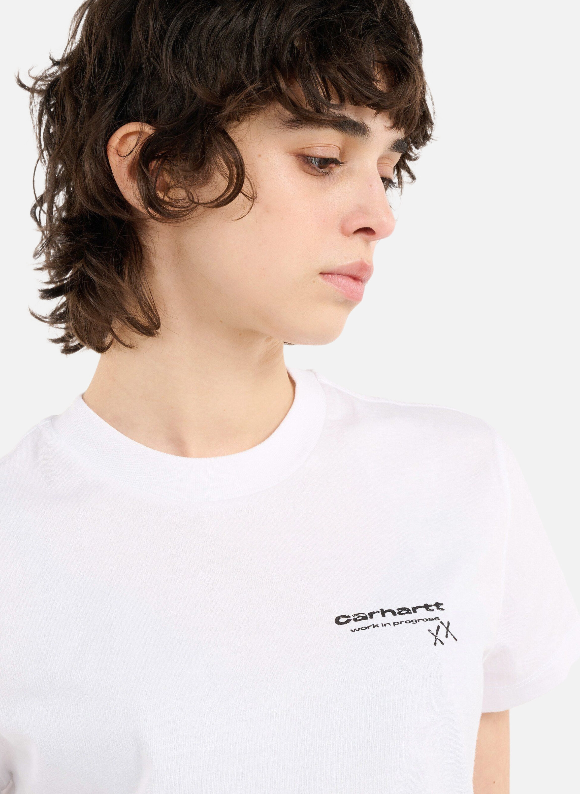 T-shirt w' s/s garble t-shirt CARHARTT WIP Blanc