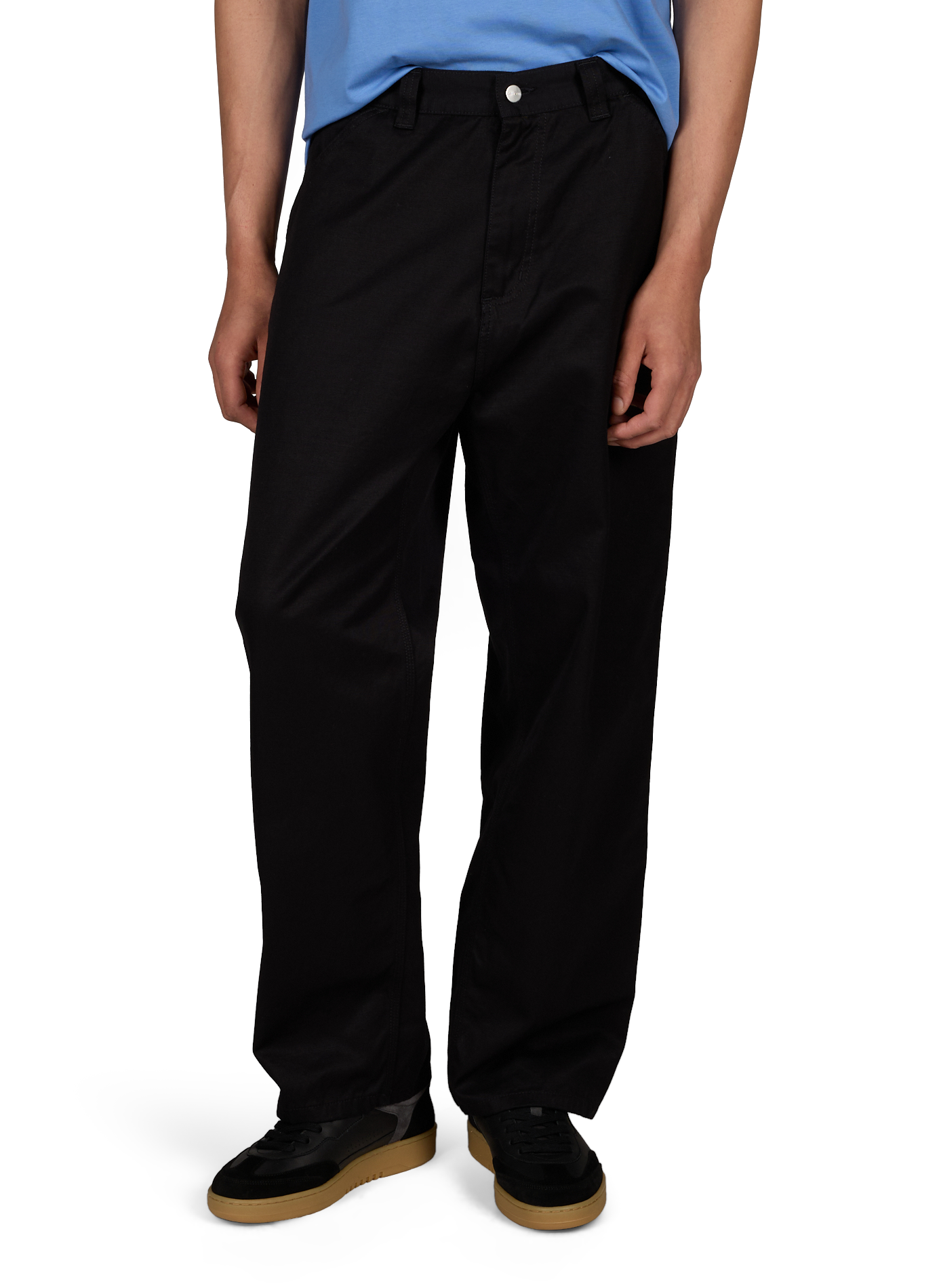 OG Single Knee straight cotton pants CARHARTT WIP Black
