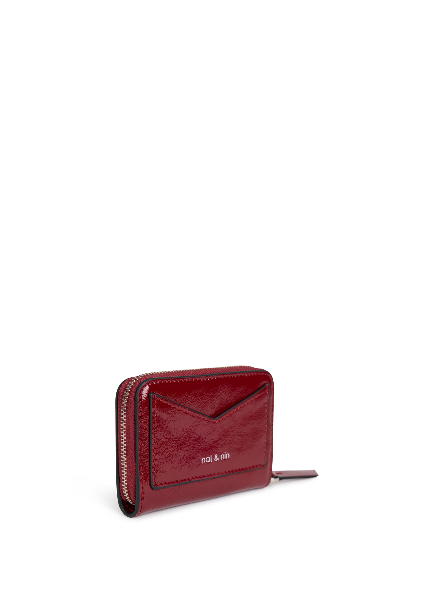 Porte-monnaie Pia en cuir NAT & NIN Rouge