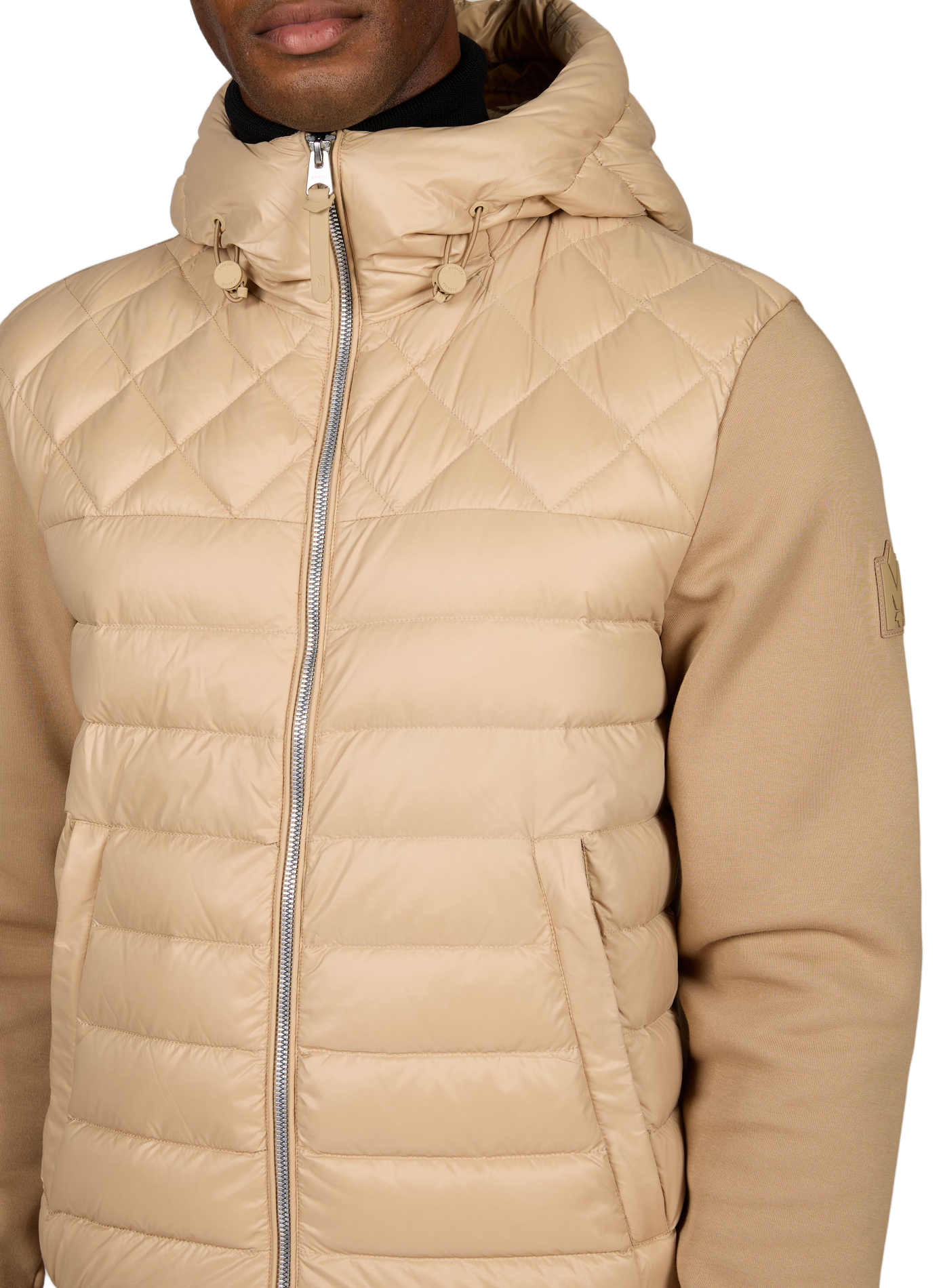 Leichte gerade gesteppte Kapuzenjacke MACKAGE Beige