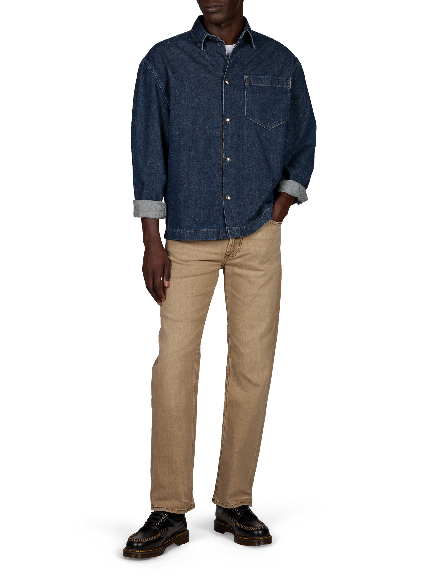 Jeans Easy Straight en coton mélangé | Marron 7 FOR ALL MANKIND Homme
