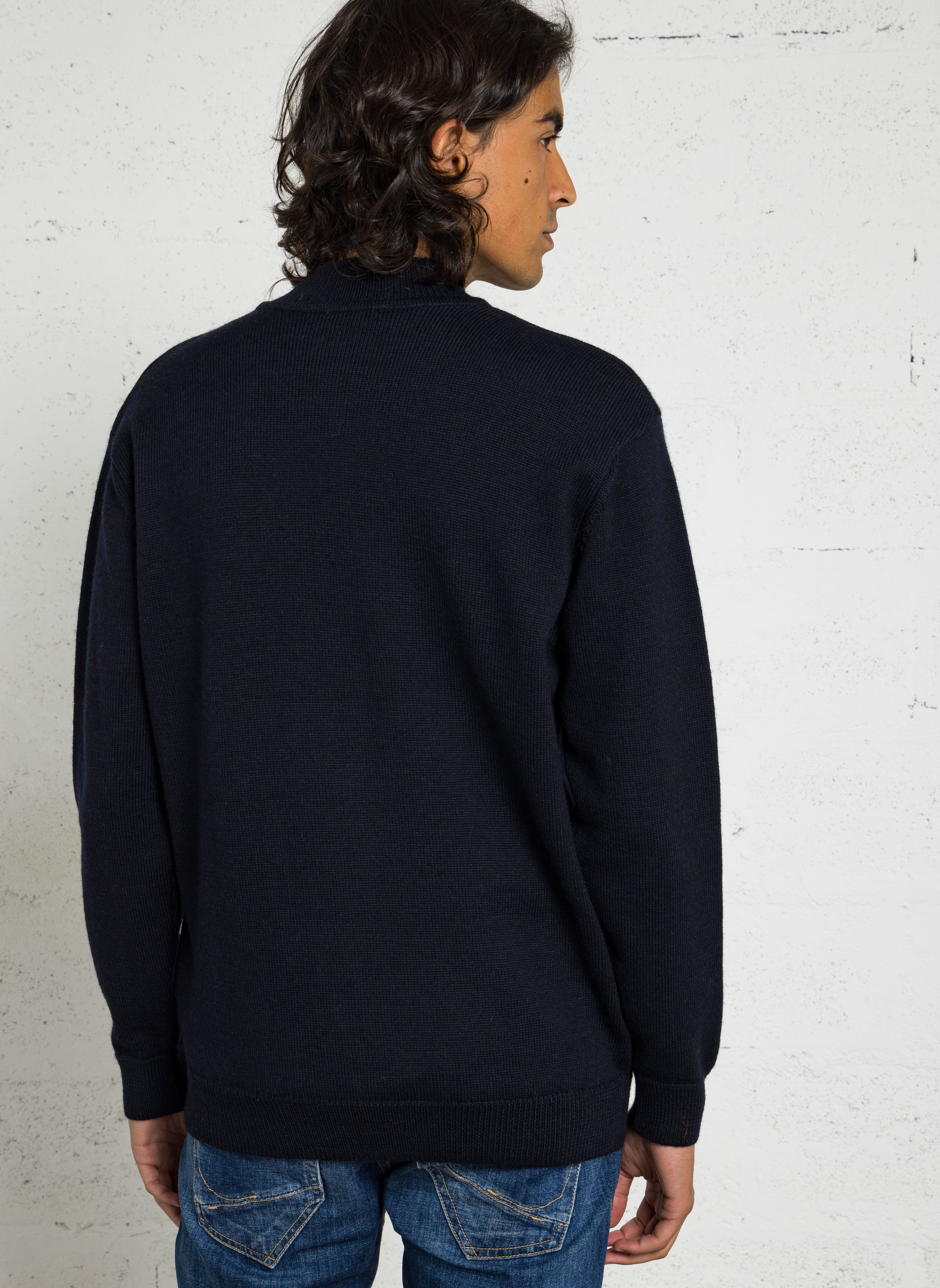 Pull droit en laine ARMOR-LUX Bleu