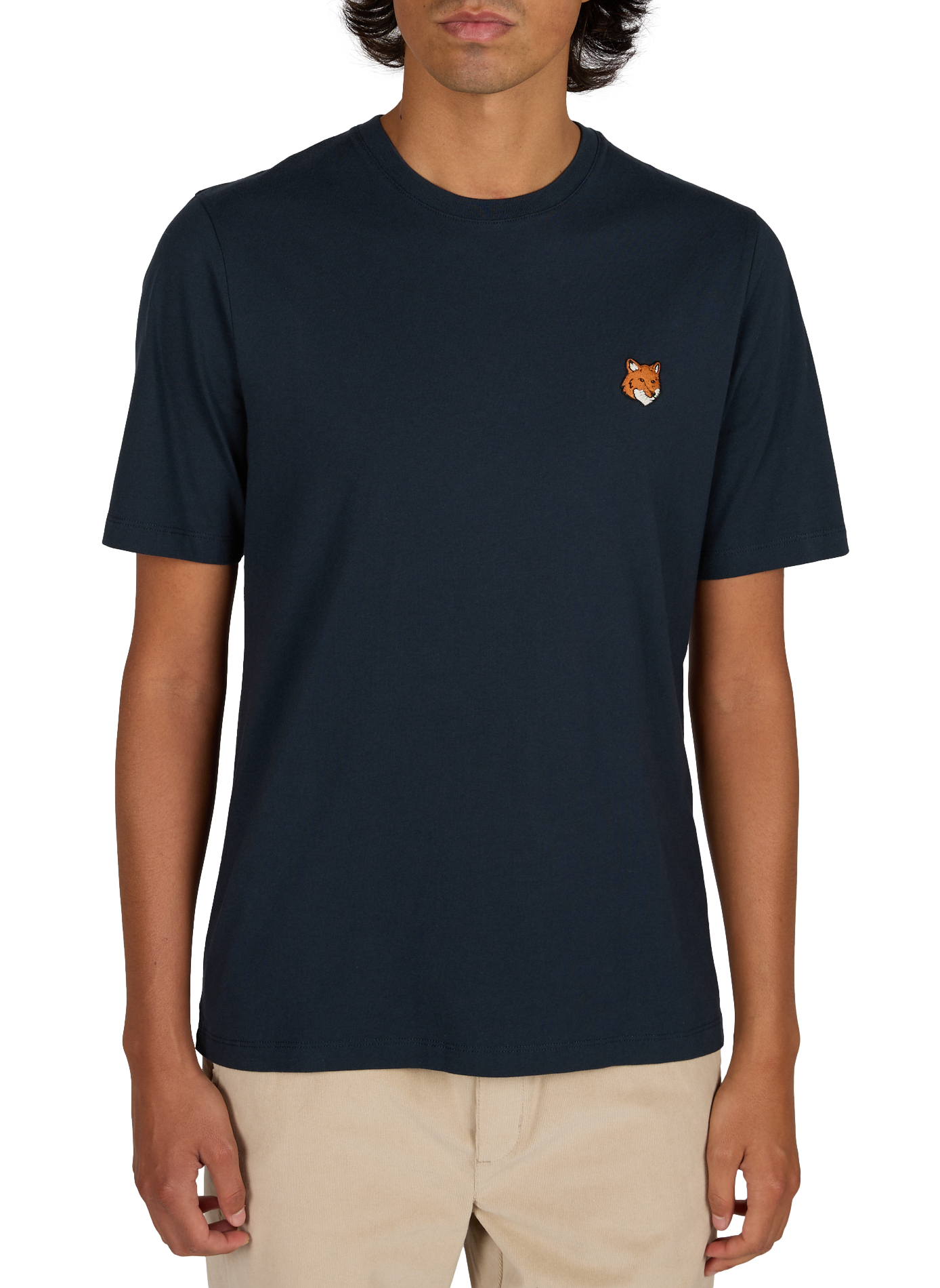 T-shirt FOX en coton MAISON KITSUNÉ Bleu