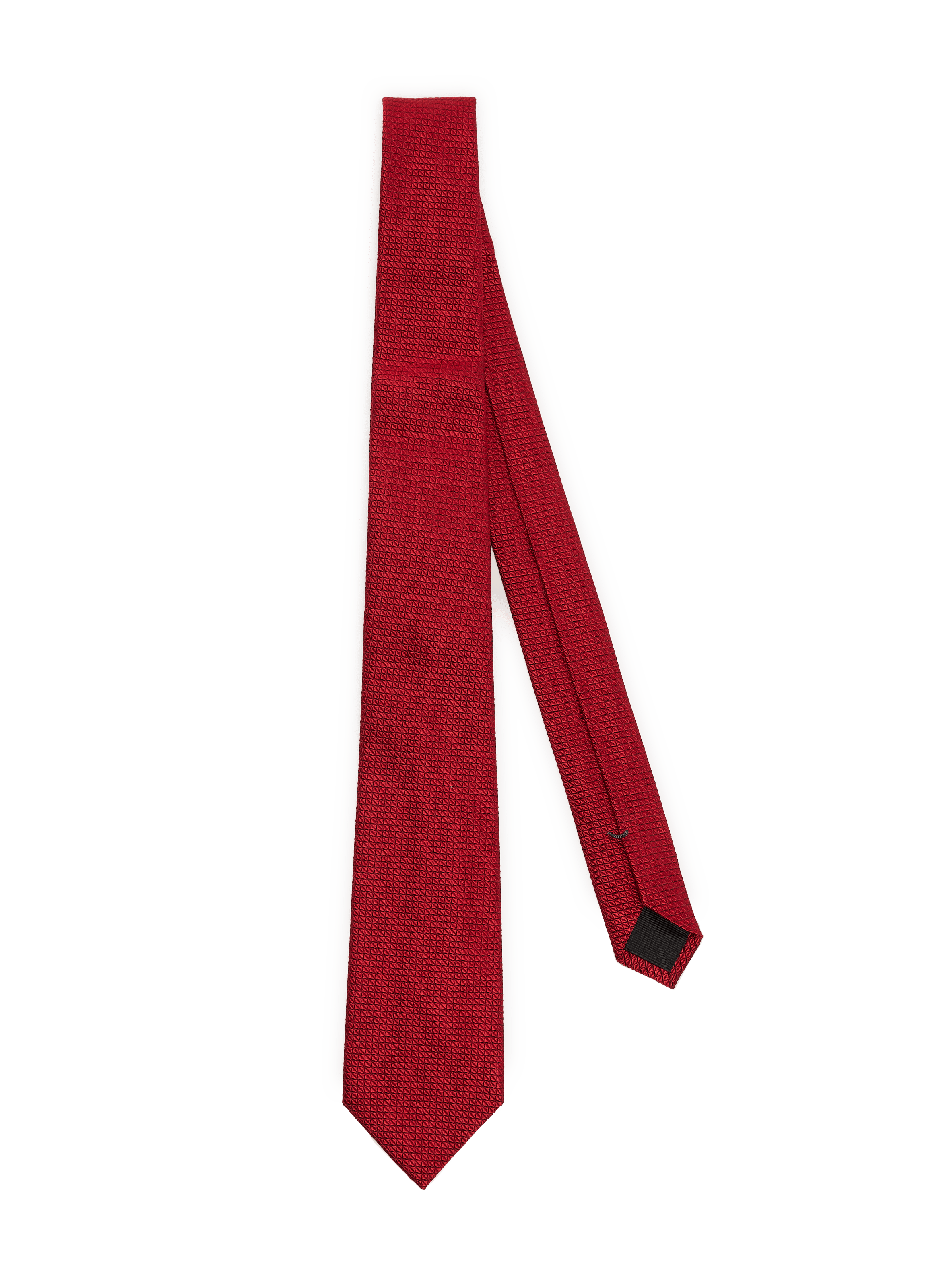 Silk and cotton tie VAN LAACK Red