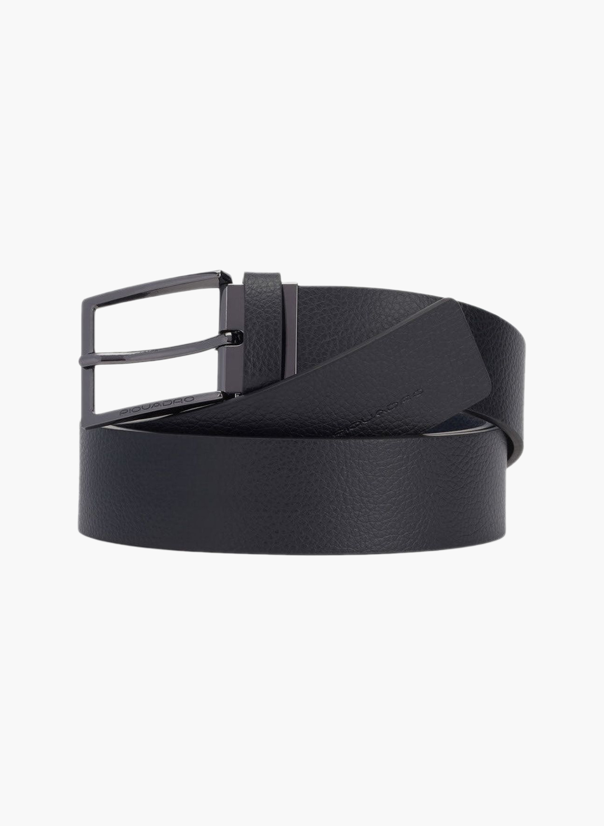 Men's cut-edge reversible leather belt PIQUADRO Black