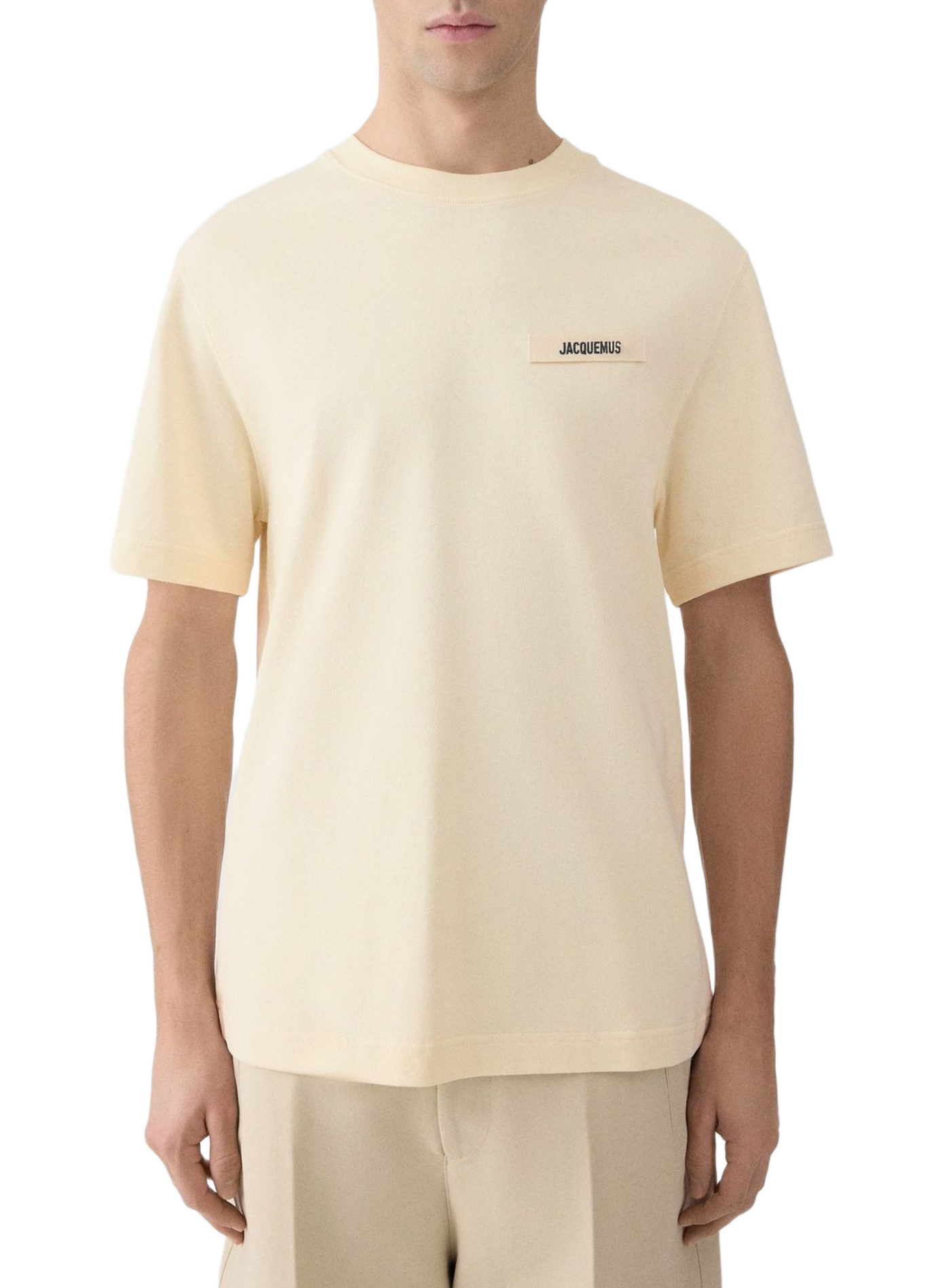 Le t-shirt Gros Grain en coton biologique JACQUEMUS Beige