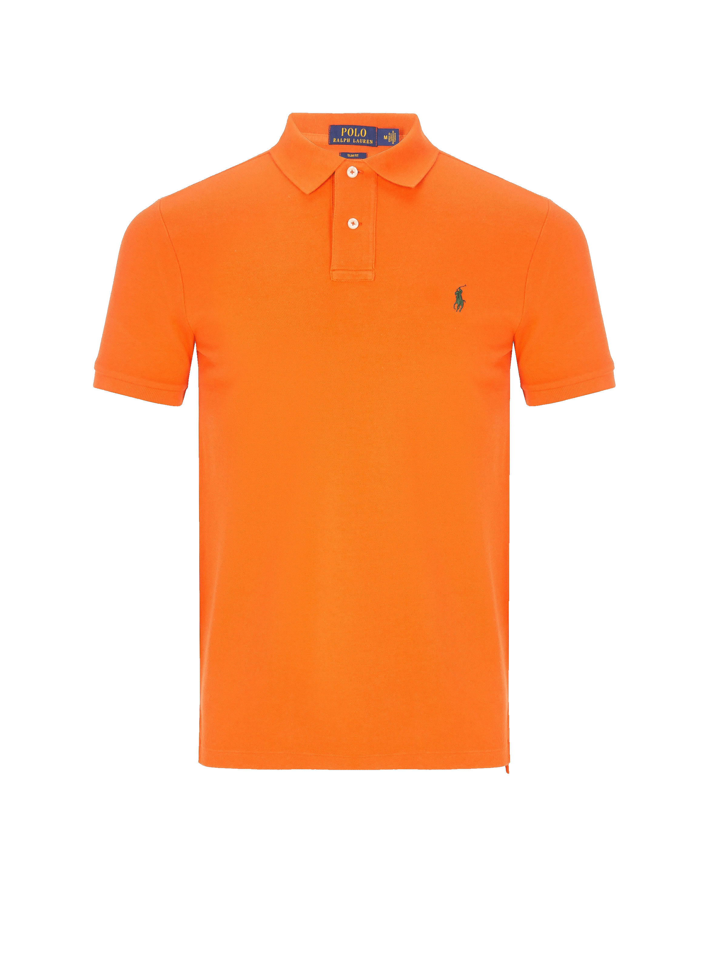 POLO RALPH LAUREN Polo slim en maille piqué de coton Orange