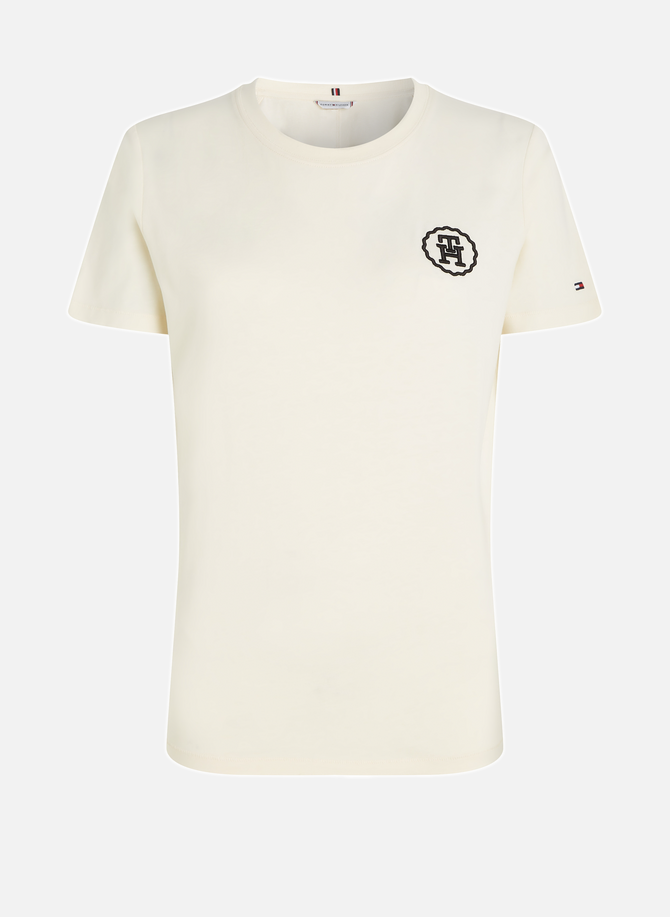 TOMMY HILFIGER cotton T-shirt with embroidered logo