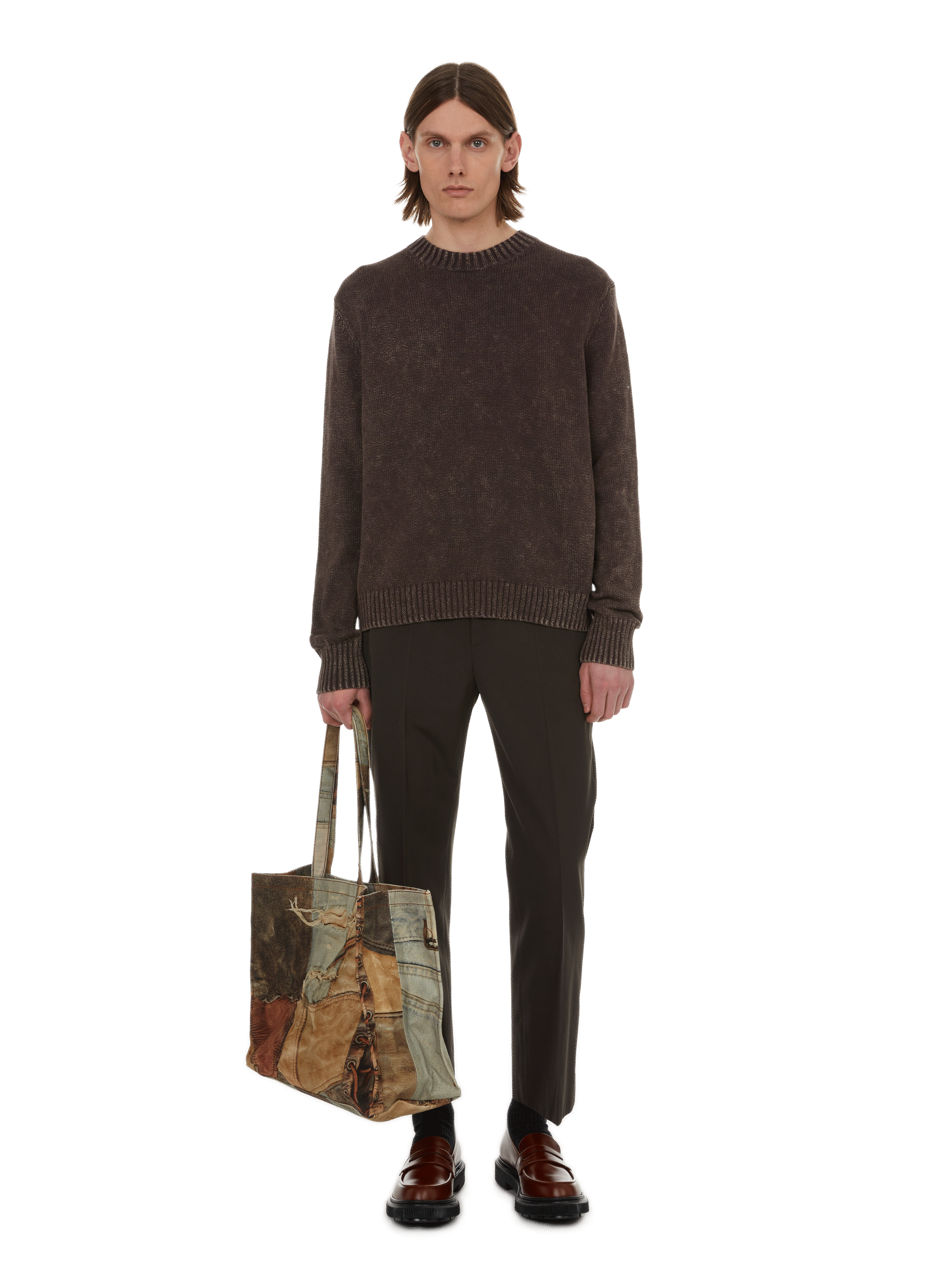 Pull en maille ACNE STUDIOS Marron