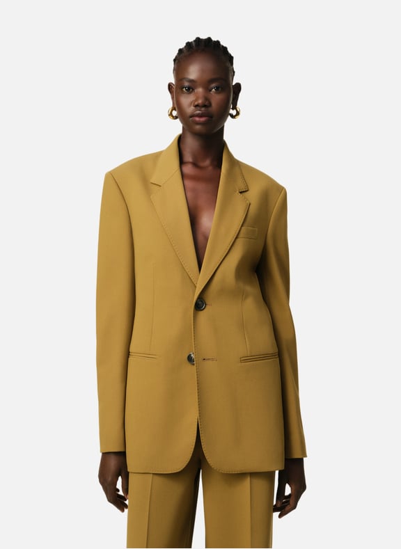Veste semi-doublée Jaune by AMI PARIS AMI PARIS Veste semi-doublée Jaune