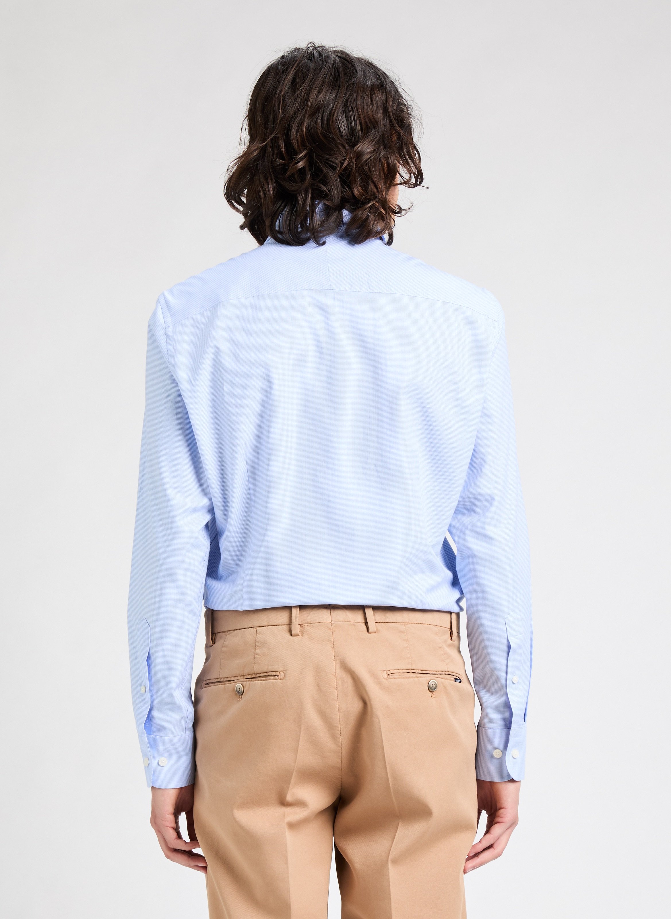 Chemise motif pied-de-coq Mini Puppy HACKETT Bleu