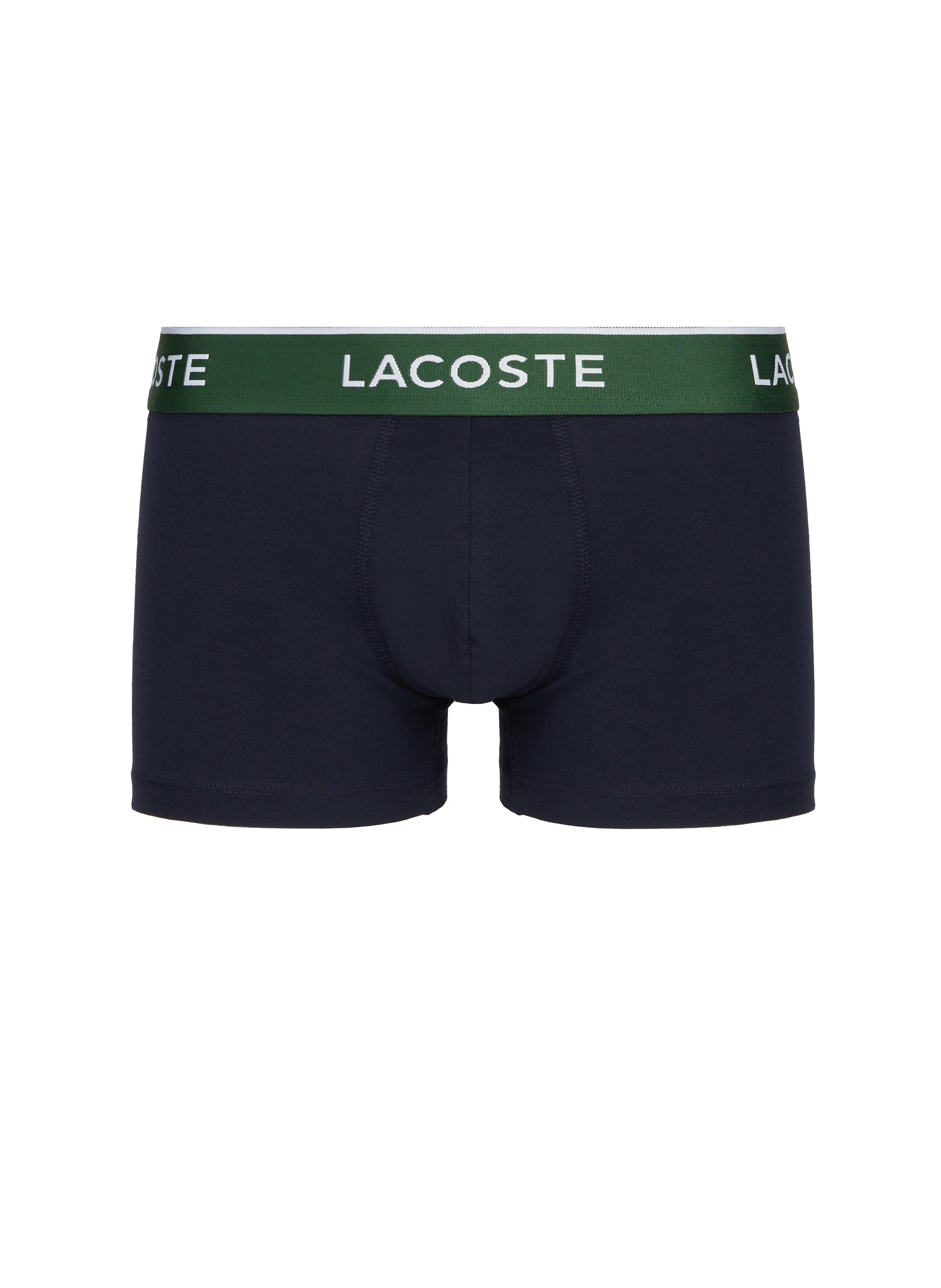 Lot de 3 boxers en coton mélangé LACOSTE Bleu