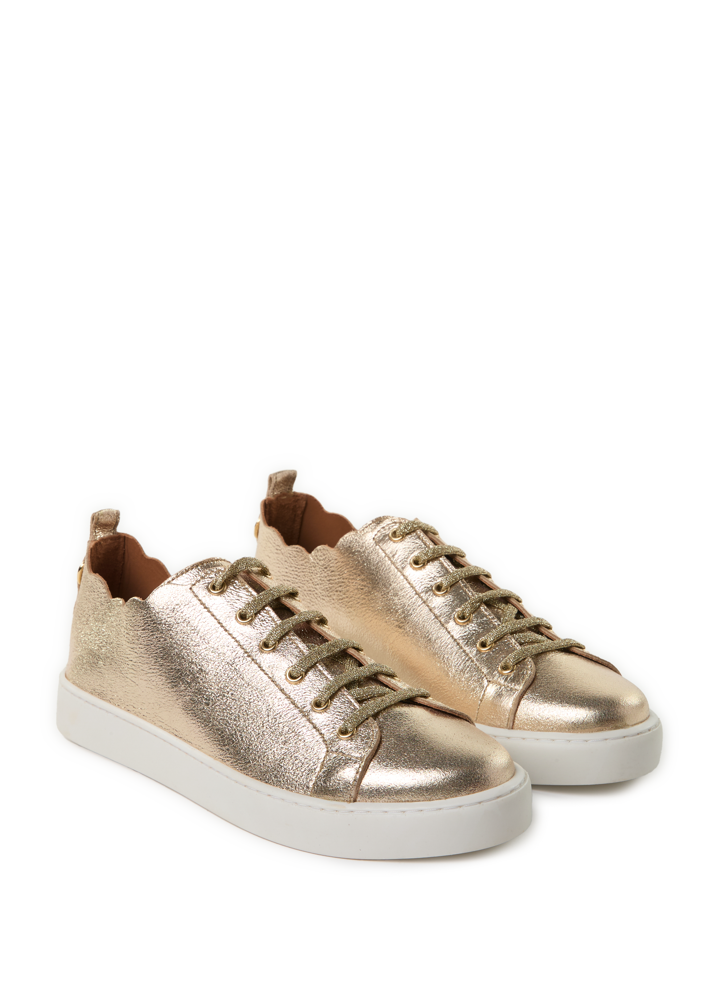 Baskets basses en cuir  MAISON TOUFET Doré