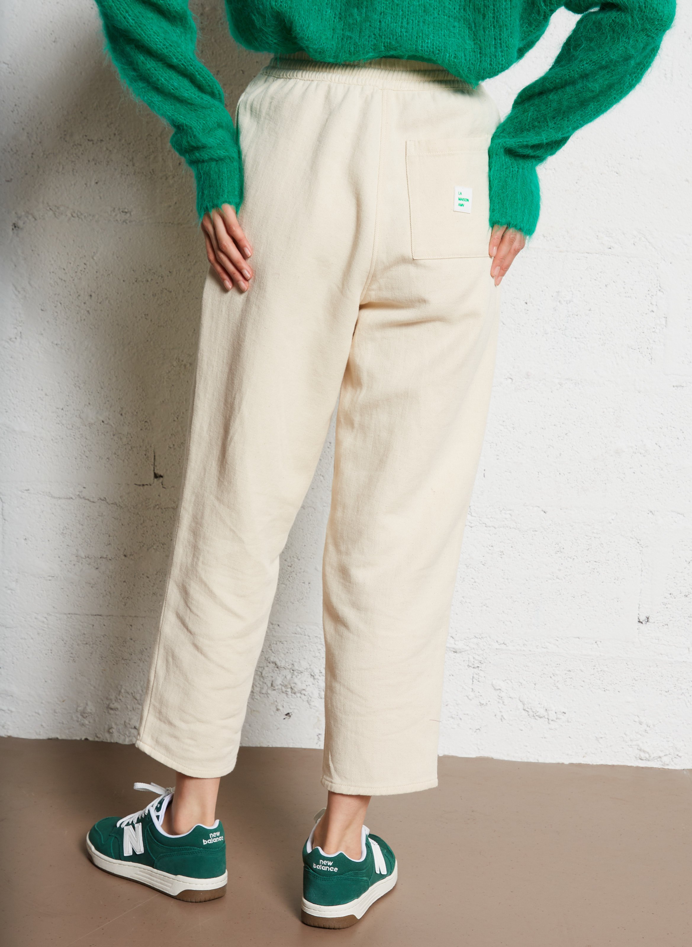 Pantalon carotte en coton afaz AMERICAN VINTAGE Beige
