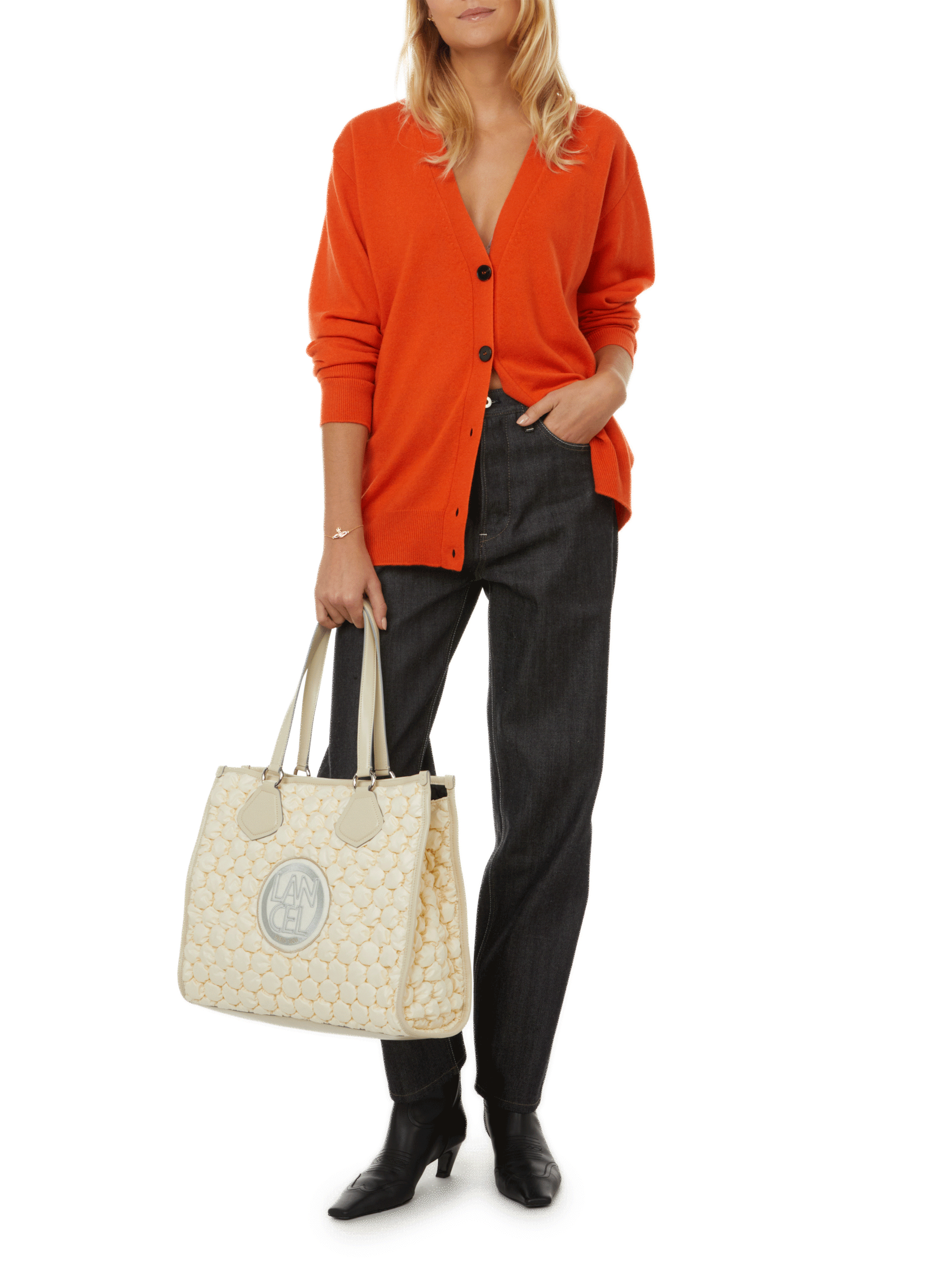 Cardigan en cachemire JIL SANDER Marron