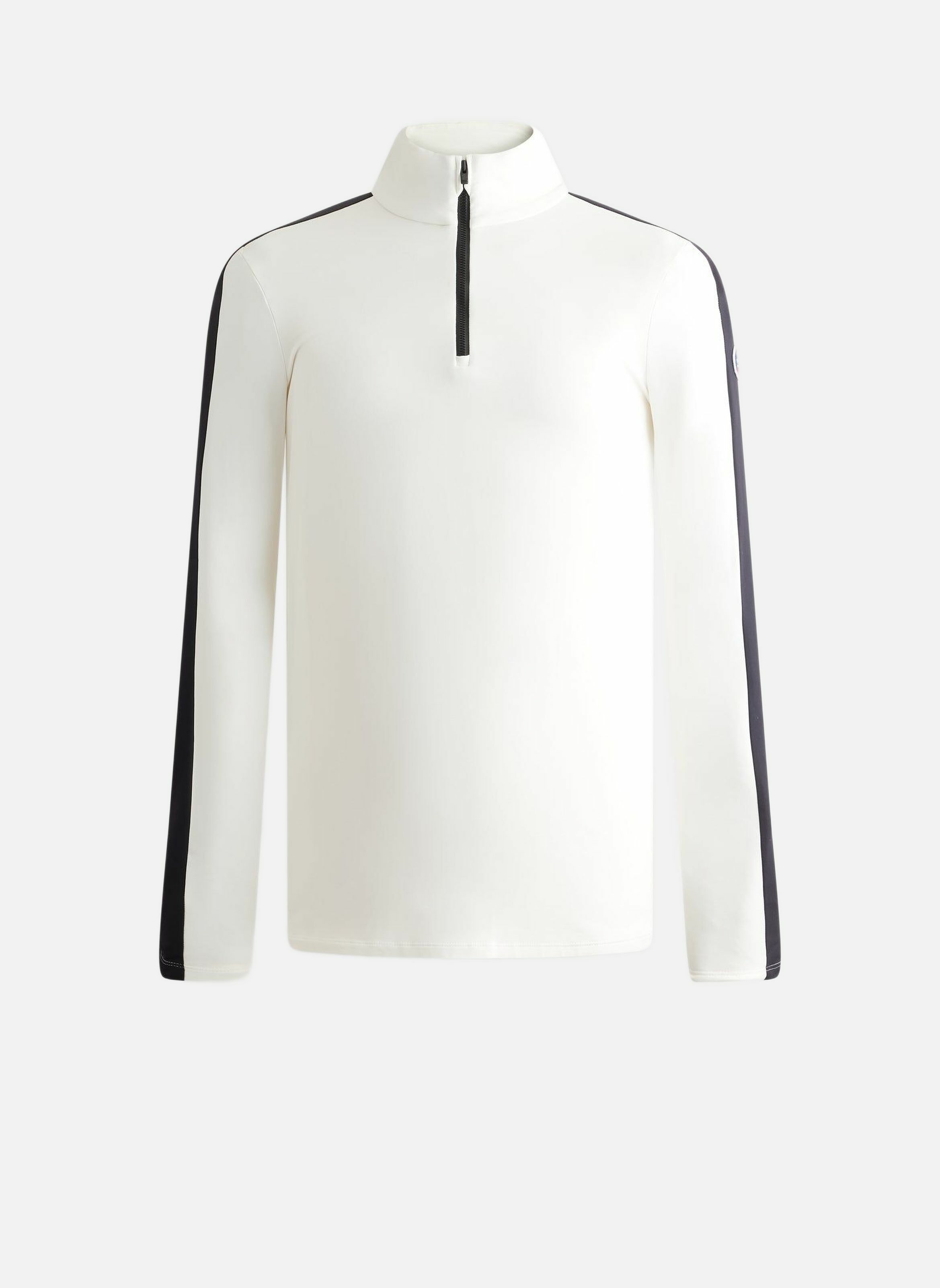 Sous pull de ski alpille col montant coupe ajustée Blanc