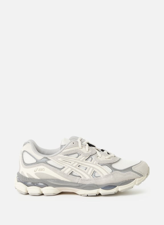 Baskets compensées en cuir mélangé Beige by ASICS ASICS Baskets compensées en cuir mélangé Beige
