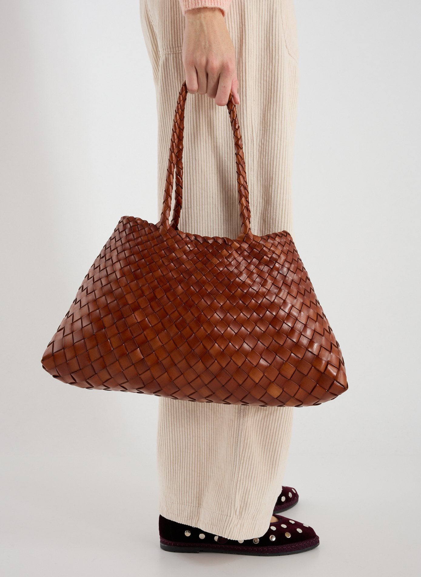 Sac cabas Santa Croce Big DRAGON DIFFUSION Marron