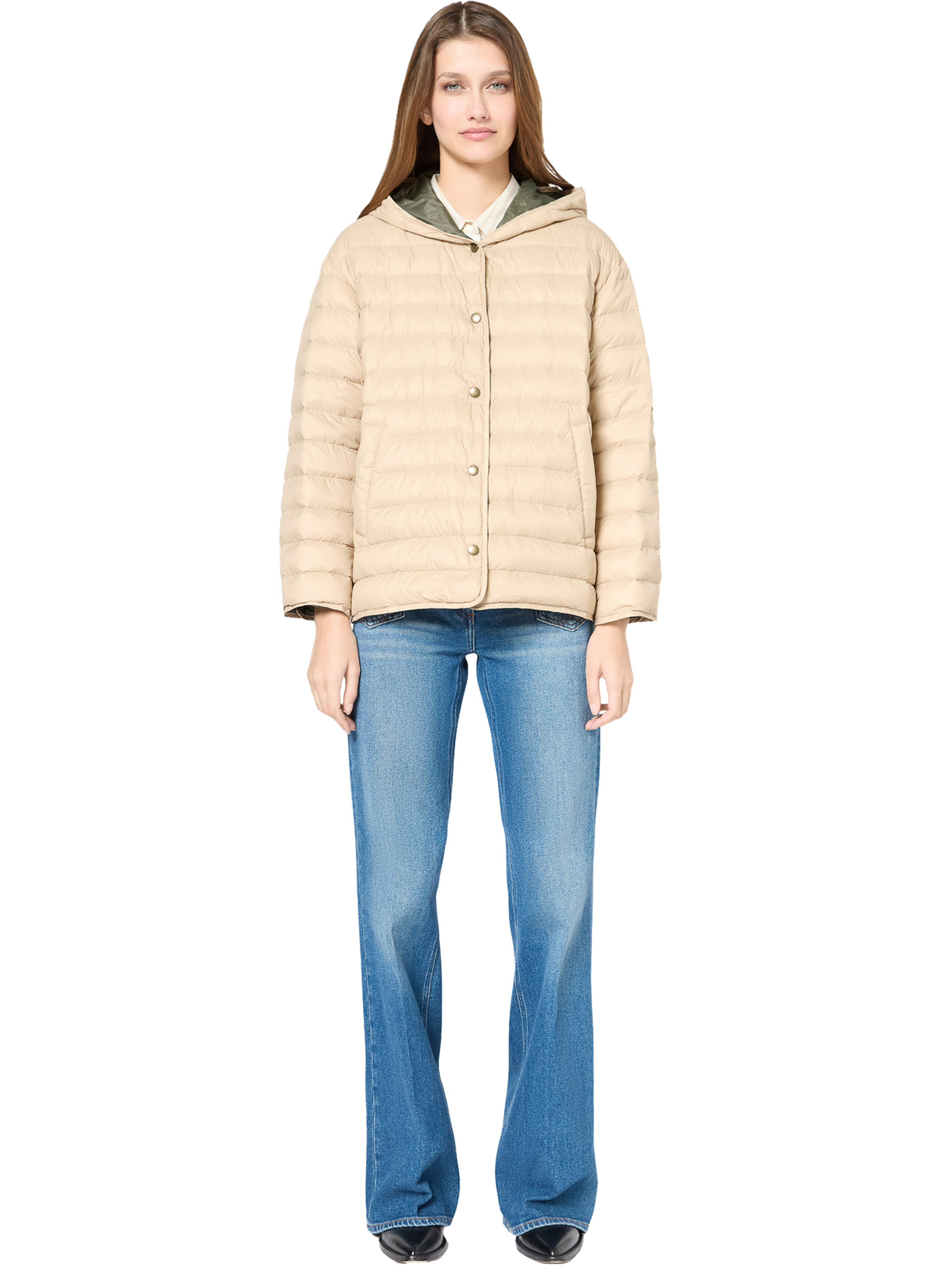 Doudoune courte réversible à capuche - serena GERARD DAREL Beige