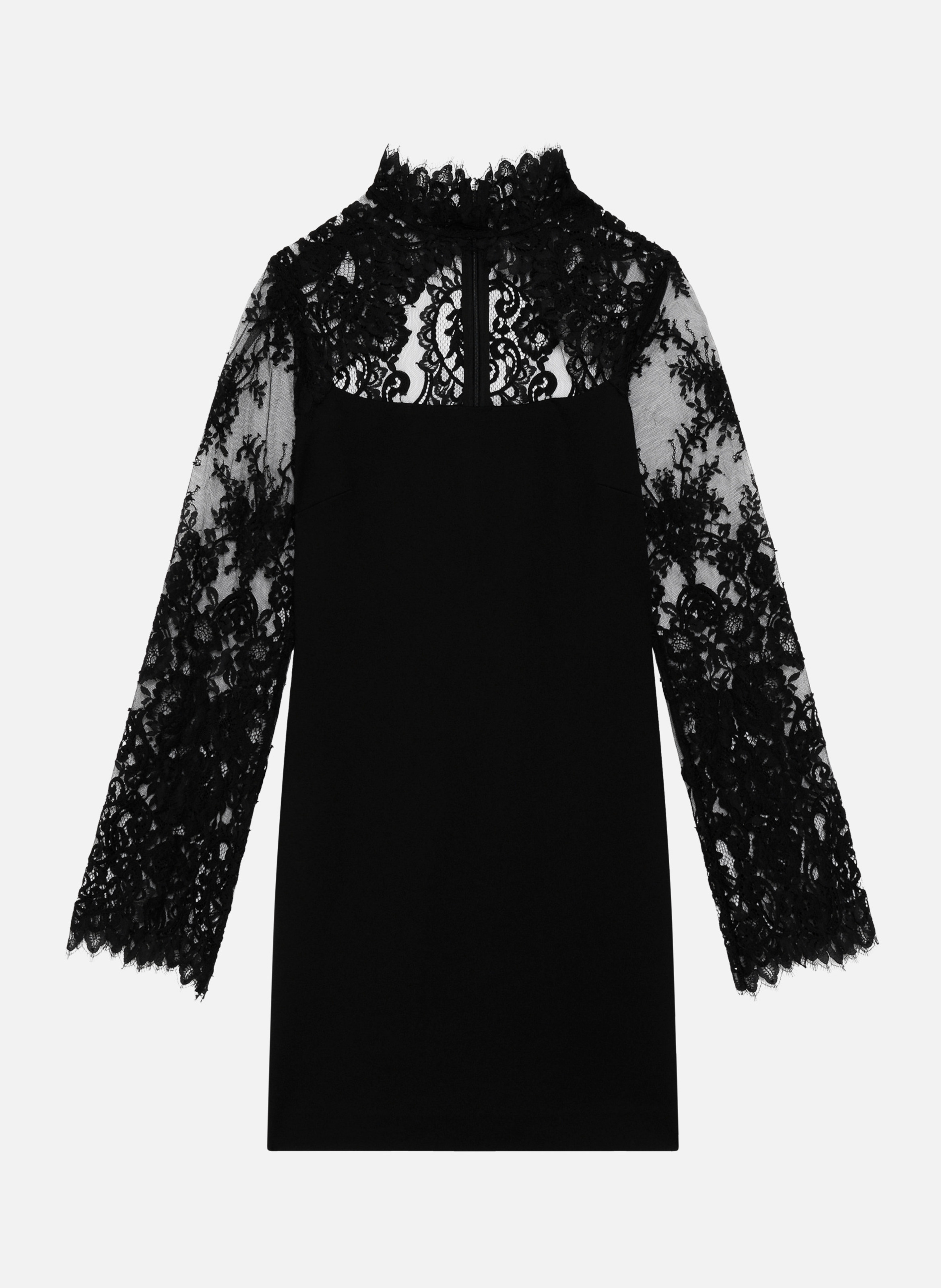 Robe courte avec dentelle THE KOOPLES Noir