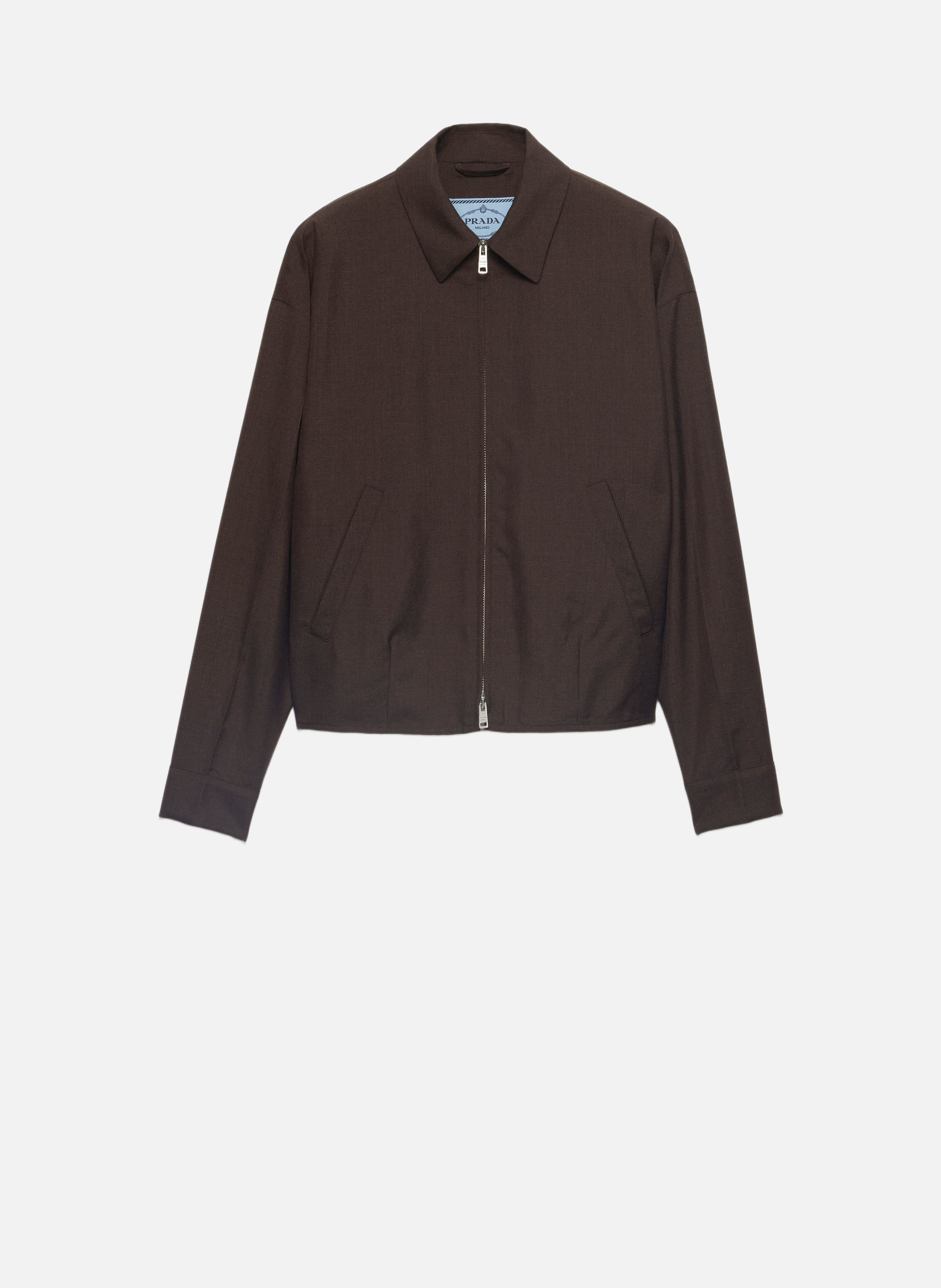 Blouson en mohair de chevreau PRADA Marron