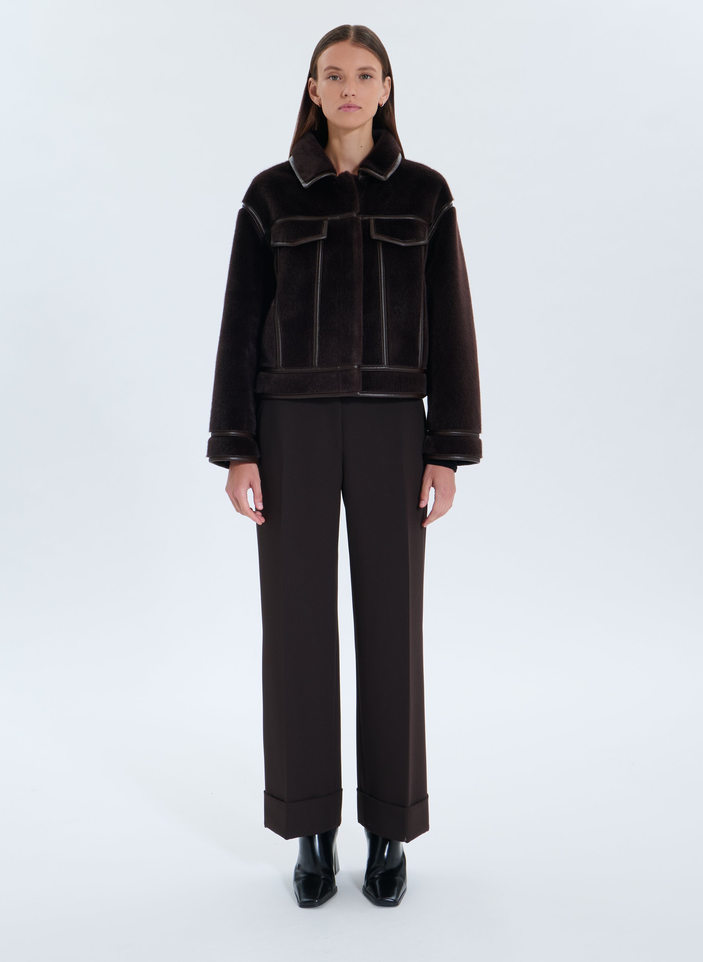 Veste courte monge ZAPA Marron